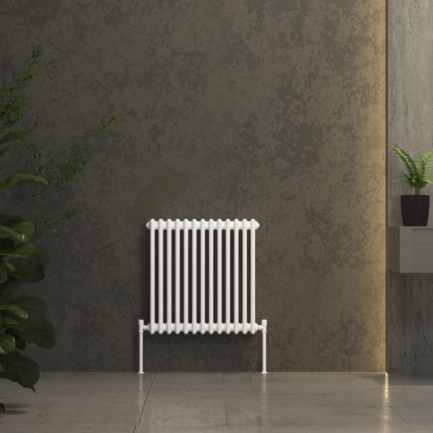 Fluxx Horizontal White Triple Column Radiators