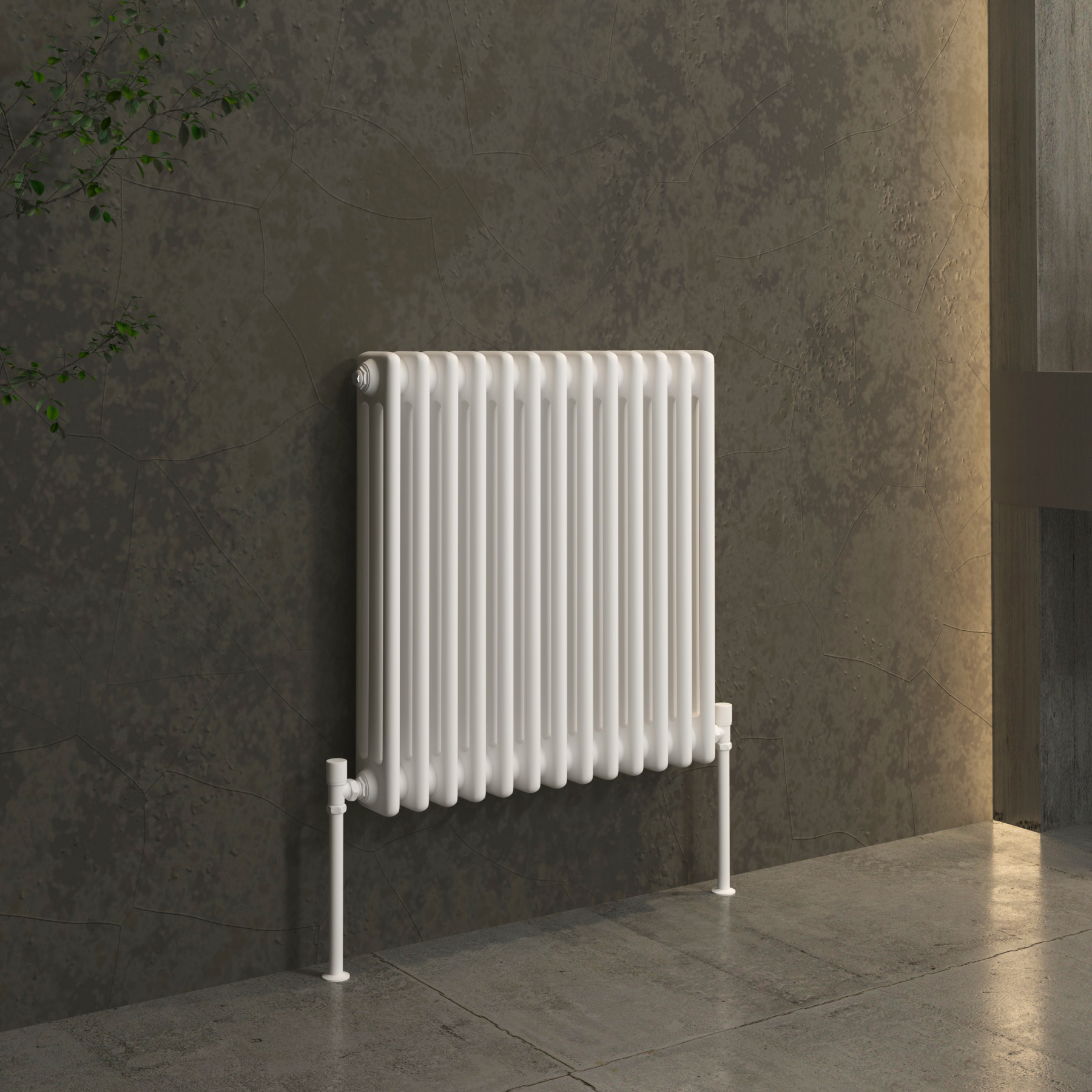 Fluxx Horizontal White Triple Column Radiators