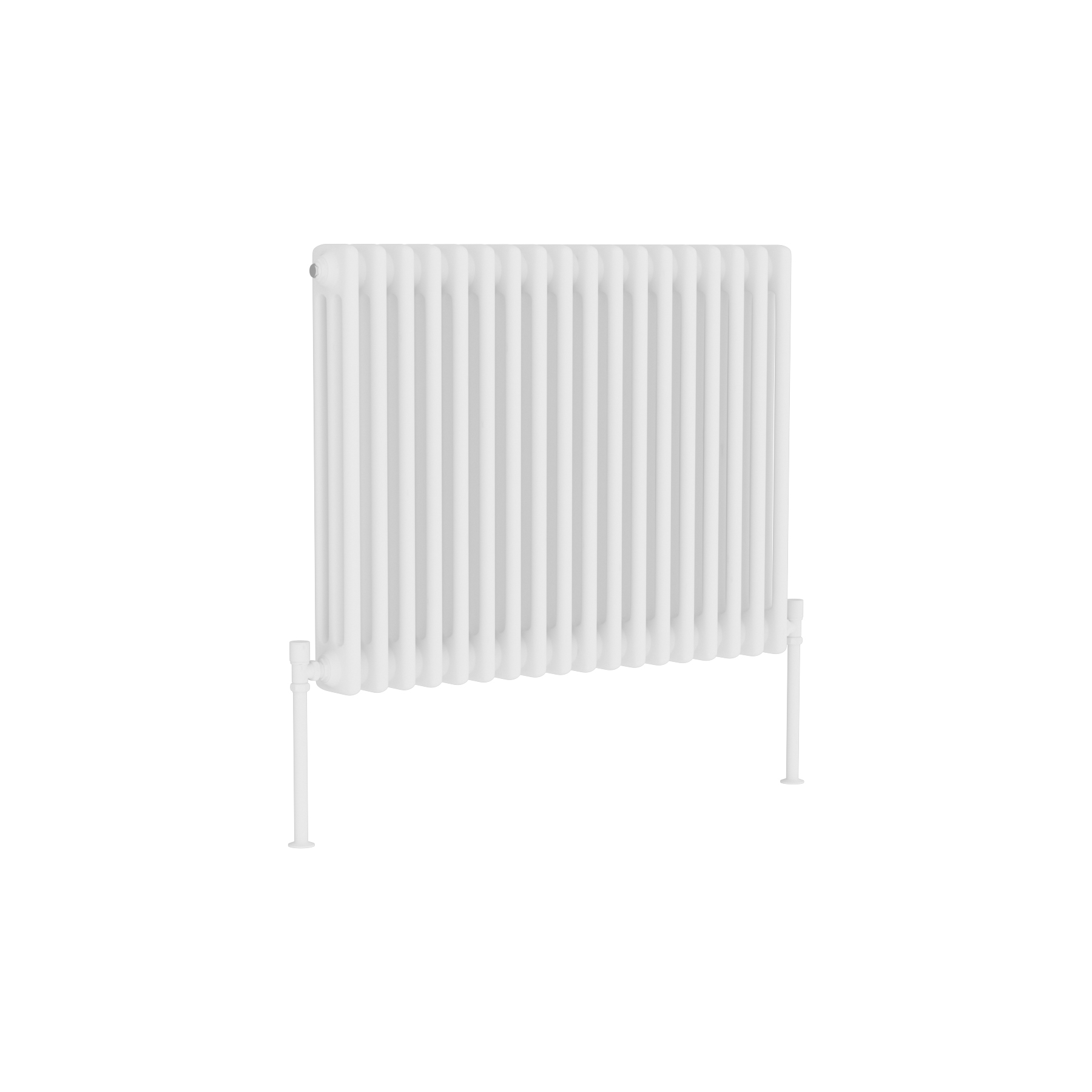 Fluxx White Horizontal Triple Column Radiator - 600 x 830mm