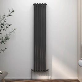 Trix Radiators Fluxx Anthracite Vertical Triple Column Radiator - 1800 x 380mm | Royal ...