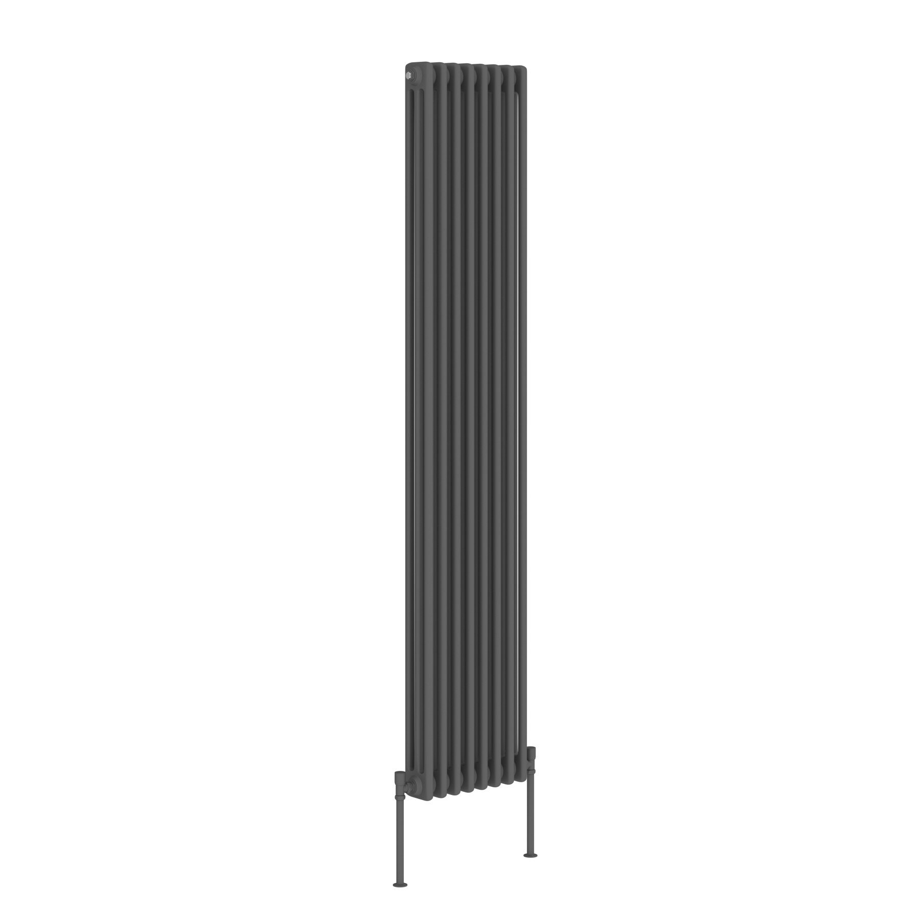 Fluxx Anthracite Vertical Triple Column Radiator - 1800 x 380mm