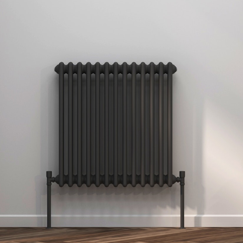 Radiance Horizontal Anthracite Triple Column Radiators | Royal Bathrooms