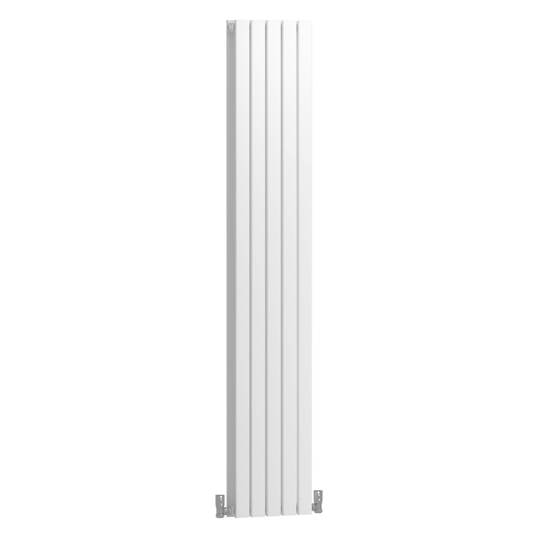 Aurexa White Vertical Designer Radiator - Double Flat Panel