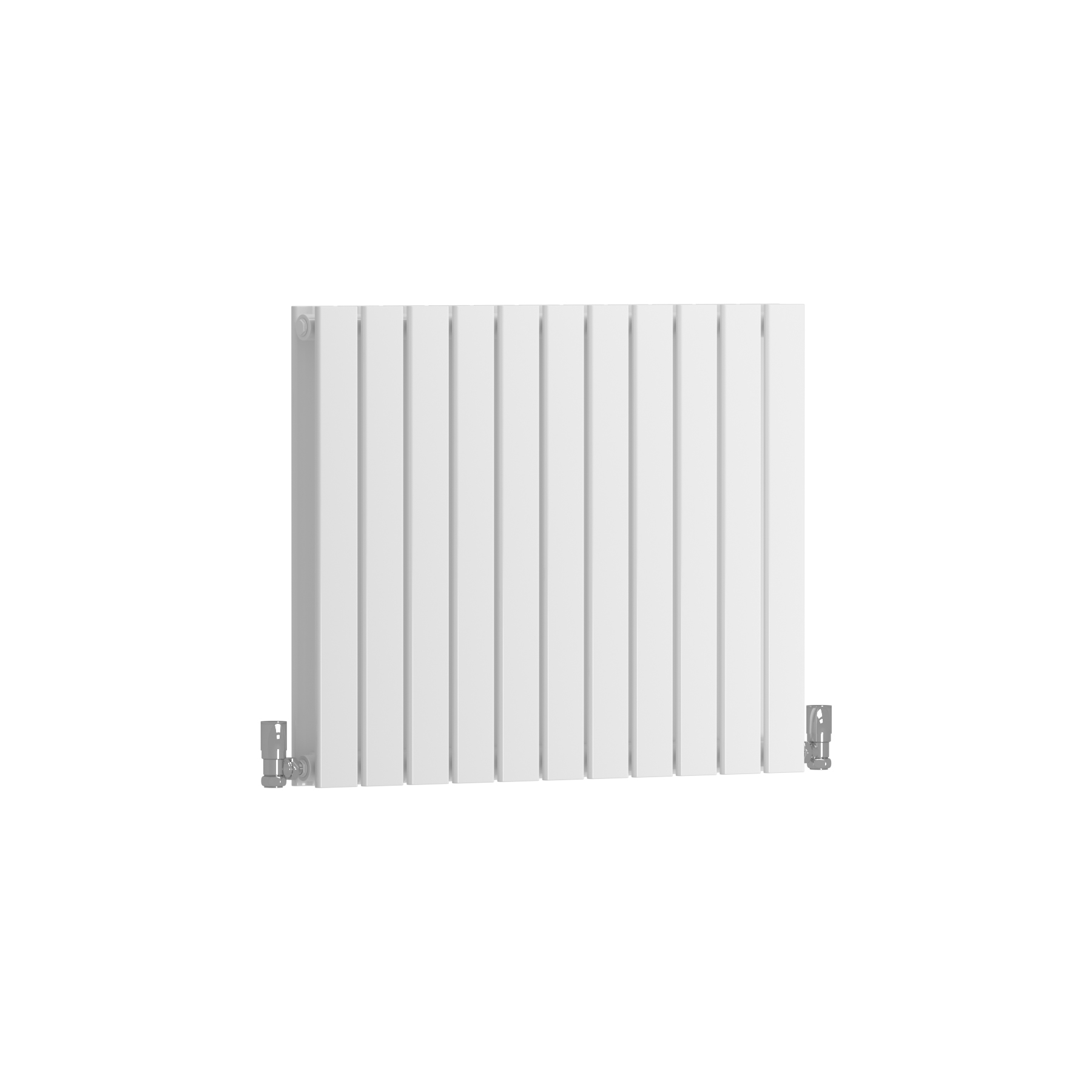 Aurexa White Horizontal Designer Radiator 600 x 748mm - Double Flat Panel
