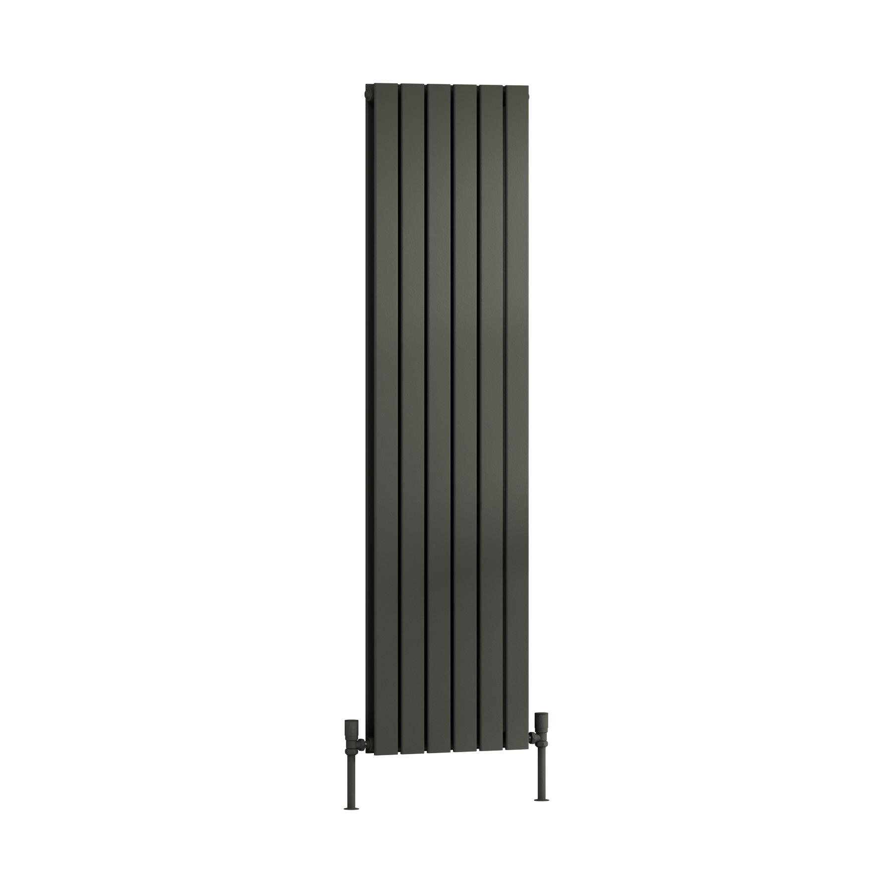 Aurexa Anthracite Vertical Designer Radiator 1600 x 408mm - Double Flat Panel