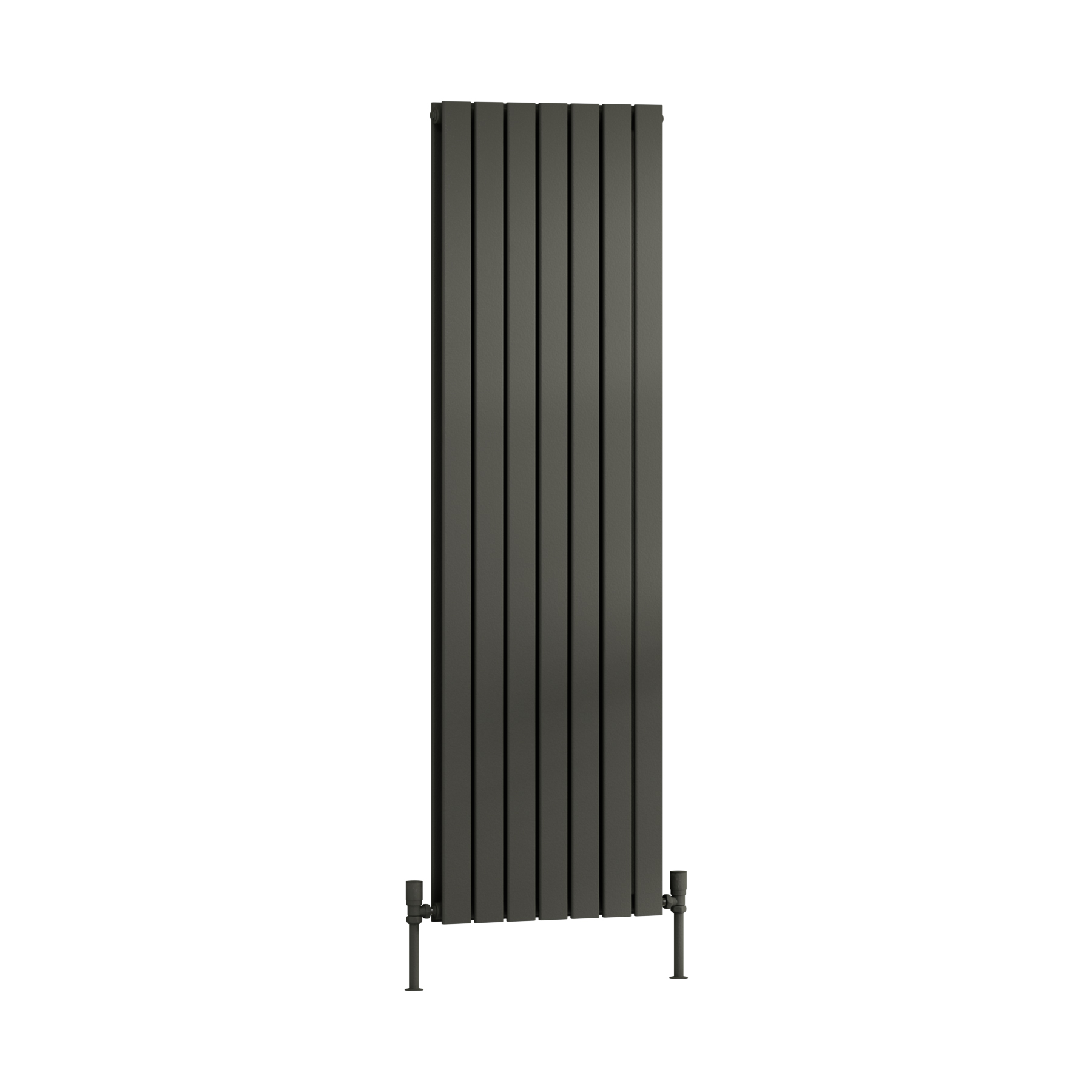 Aurexa Anthracite Vertical Designer Radiator - Double Flat Panel