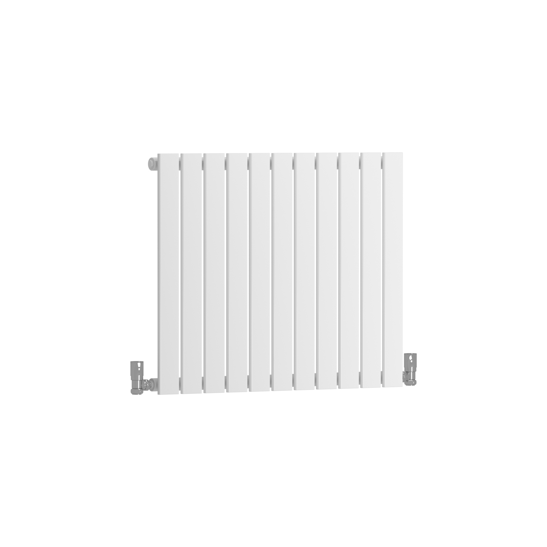 Aurexa White Horizontal Designer Radiator 600 x 748mm - Single Flat Panel