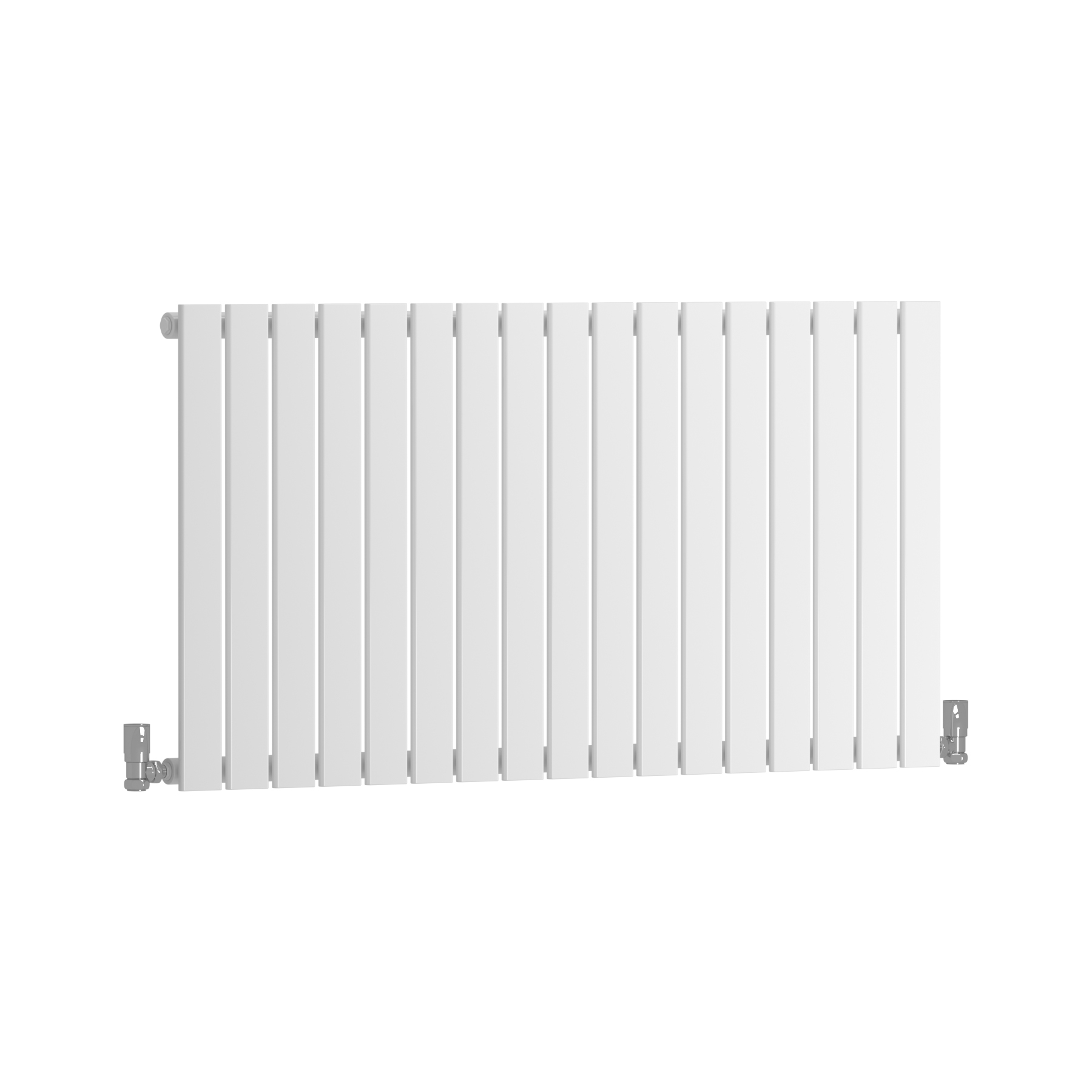 Aurexa White Horizontal Designer Radiator White - Single Flat Panel