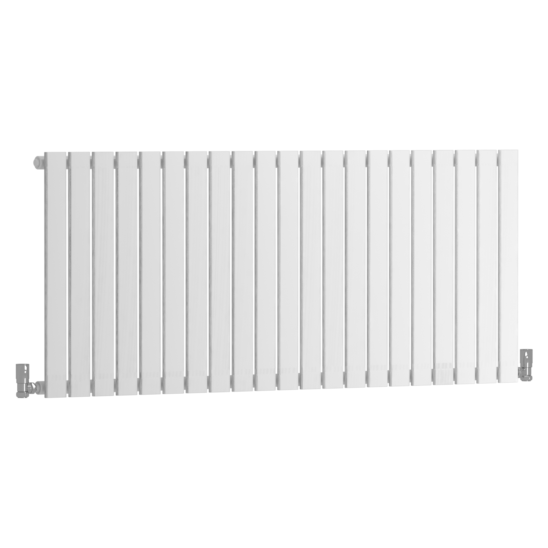 Aurexa White Horizontal Designer Radiator 600 x 1428mm - Single Flat Panel
