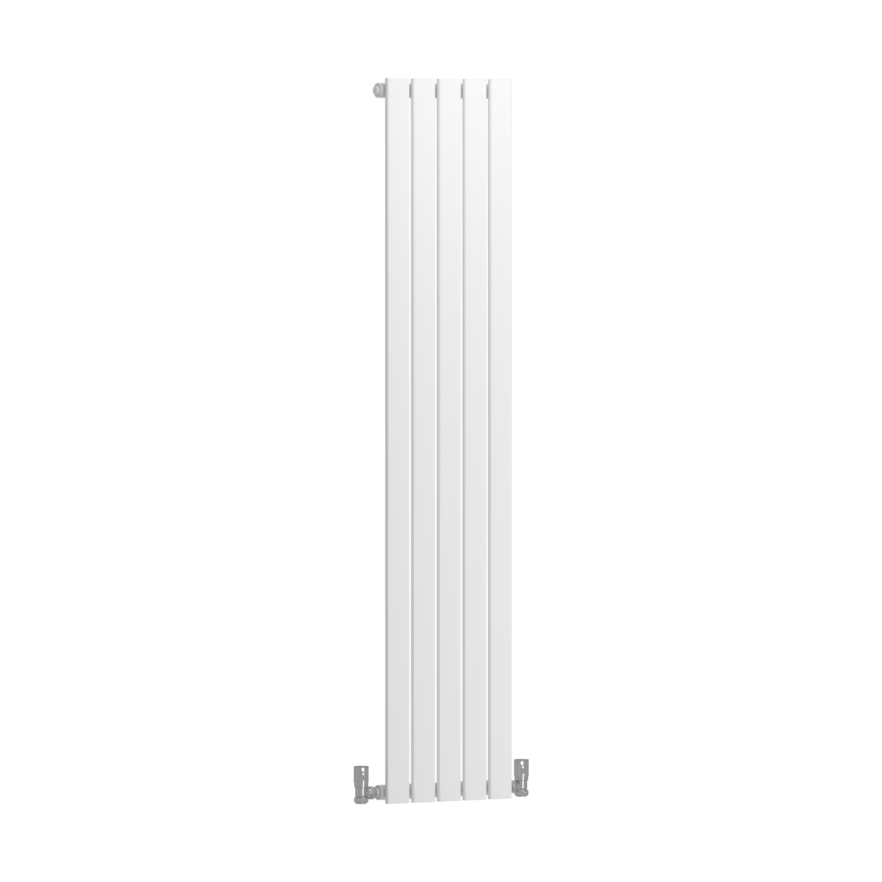 Aurexa White Vertical Designer Radiator 1600 x 340mm - Single Flat Panel