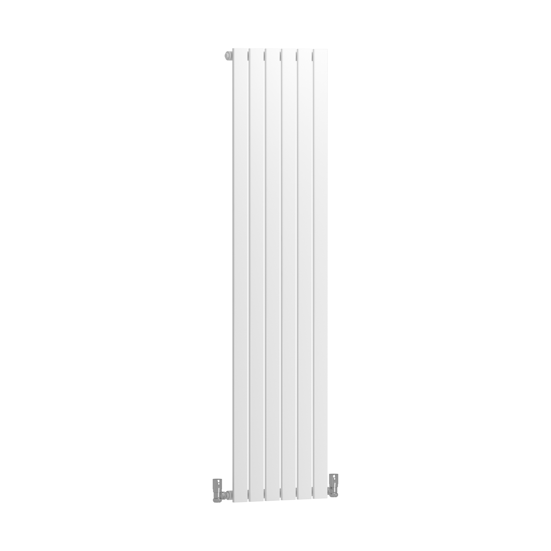 Aurexa White Vertical Designer Radiator 1600 x 408mm - Single Flat Panel