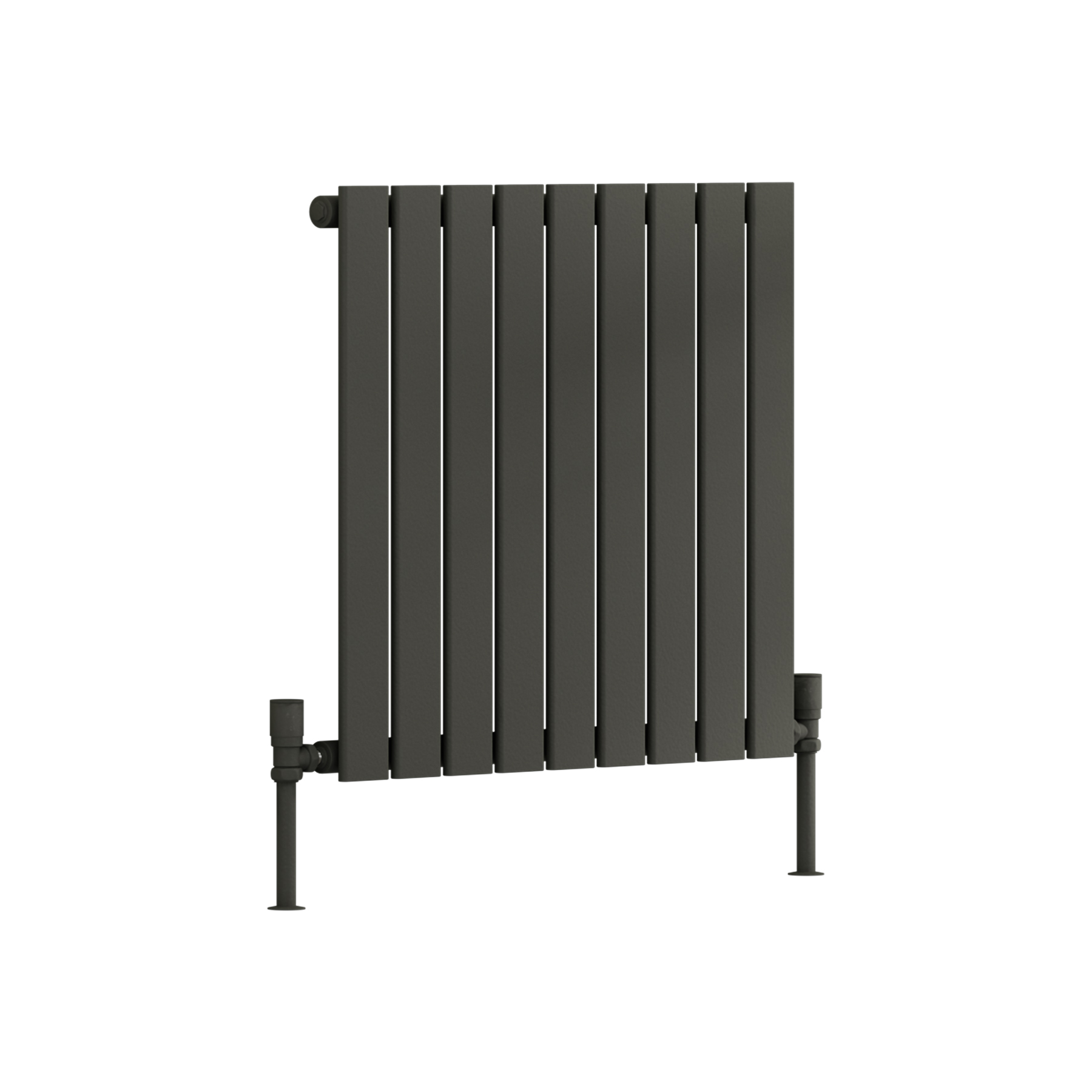 Aurexa Anthracite Horizontal Designer Radiator 600 x 612mm - Single Flat Panel