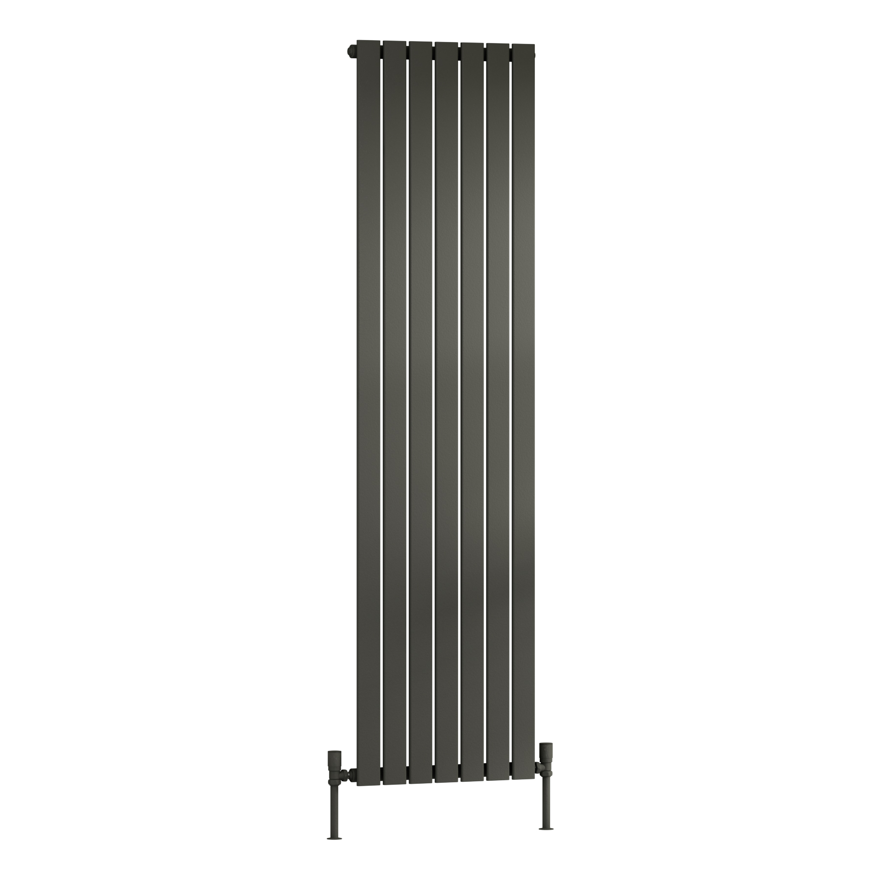 Aurexa Anthracite Vertical Designer Radiator - Single Flat Panel