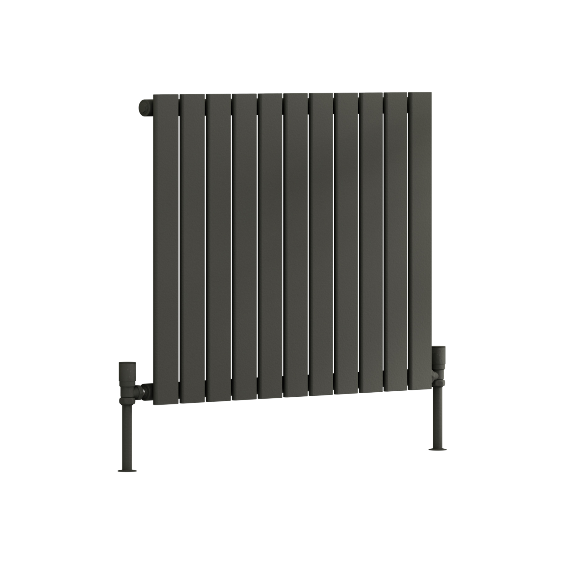 Aurexa Anthracite Horizontal Designer Radiator  - Single Flat Panel