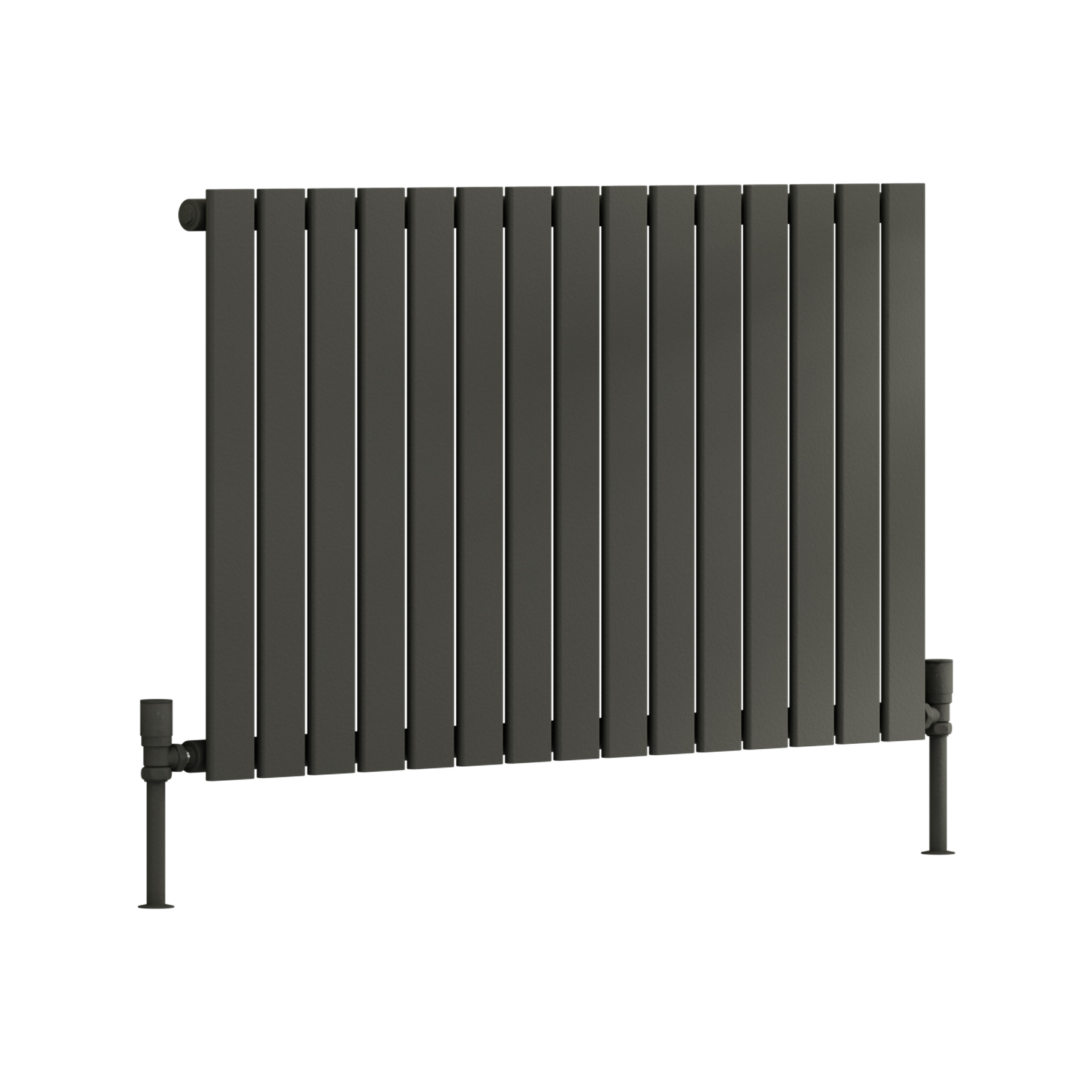 Aurexa Anthracite Horizontal Designer Radiator 600 x 1020mm - Single Flat Panel