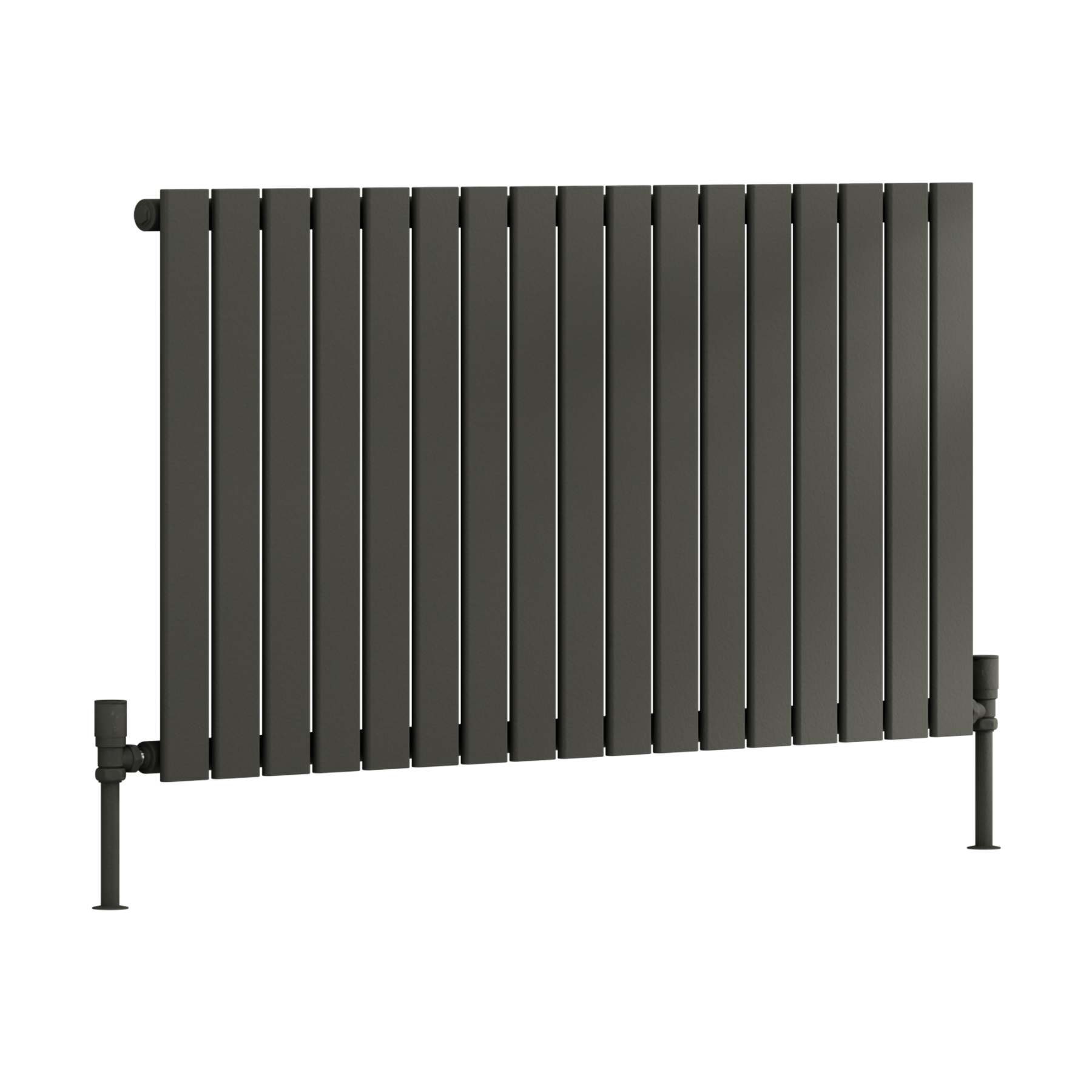 Aurexa Anthracite Horizontal Designer Radiator Multiple Sizes - Flat Panel