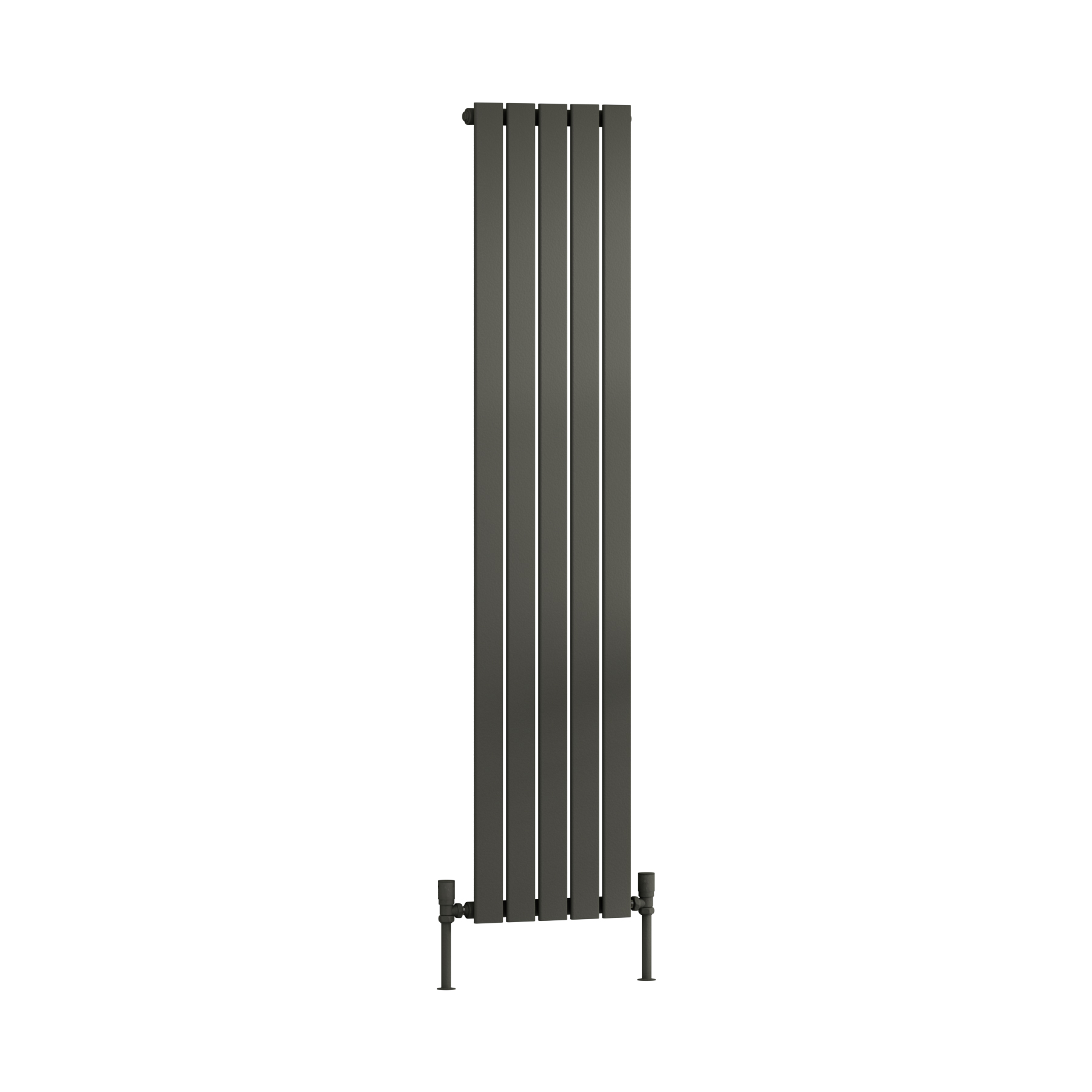 Aurexa Anthracite Vertical Designer Radiator 1600 x 340mm - Single Flat Panel