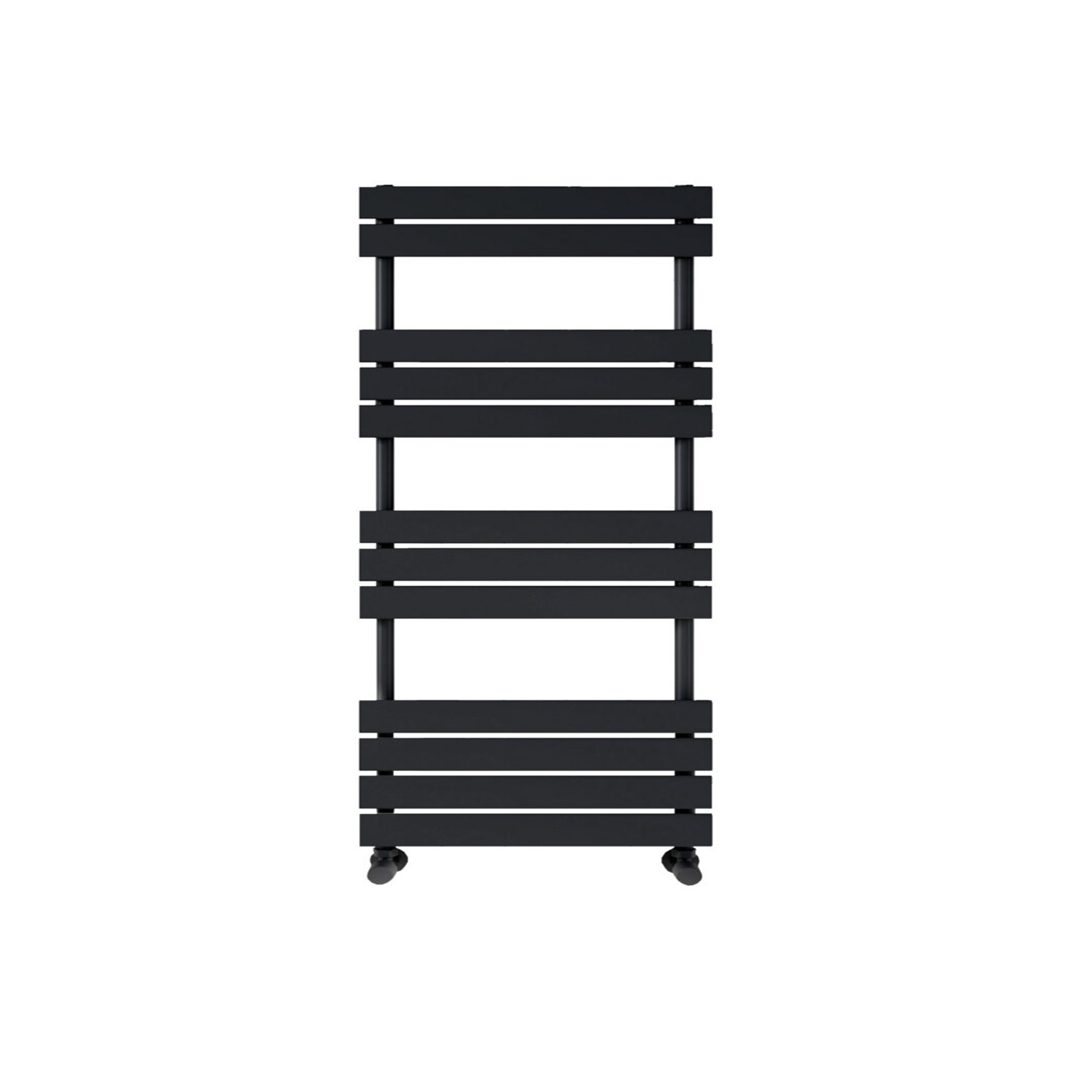 Majestic Heated Towel Rail 1200 x 450mm Straight Ladder - Matt Black