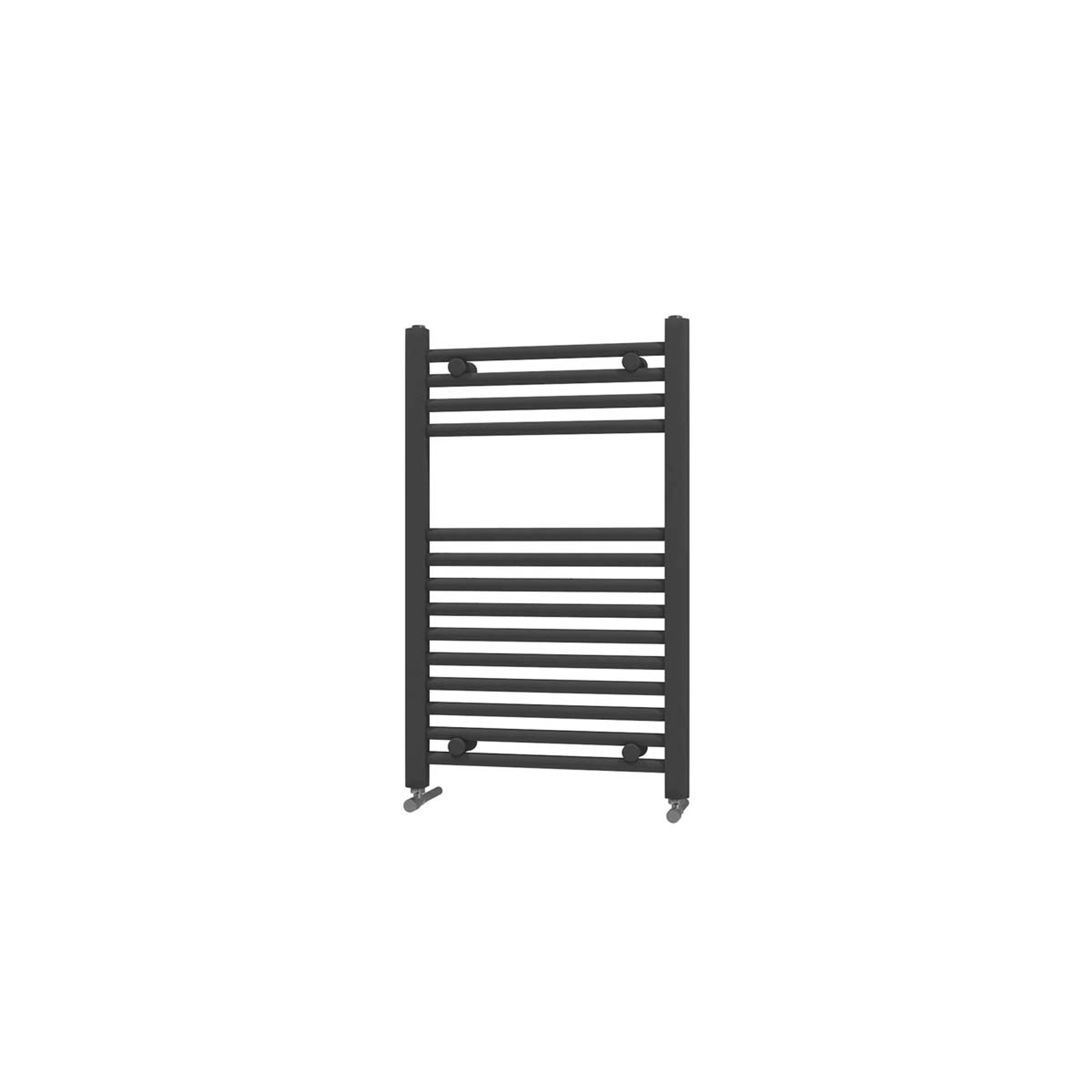 Porto Heated Towel Rails Straight Ladder Matt Black - Multiple Sizes