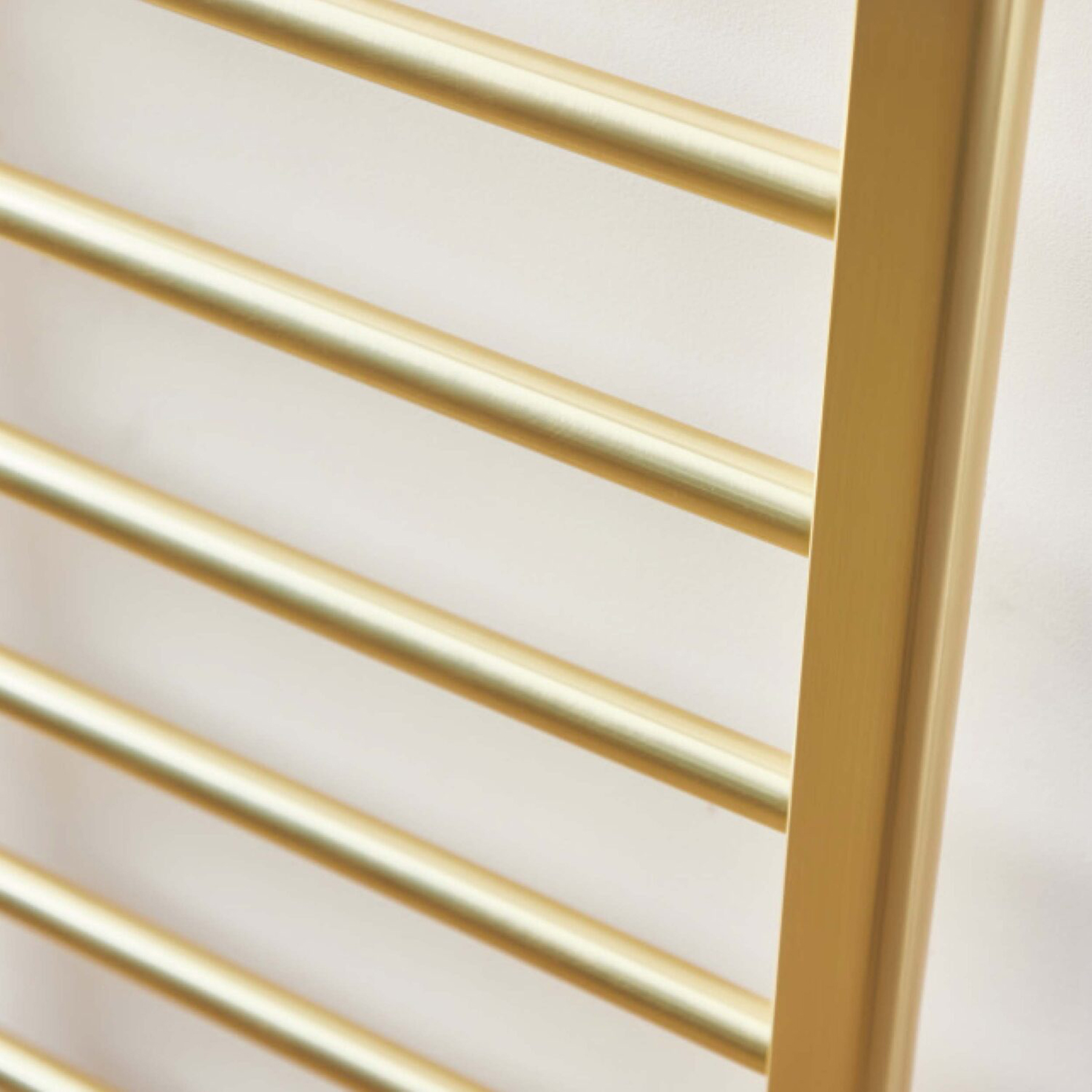 Majestic Heated Towel Rail 800 x 500mm Straight Ladder - Brushed Brass