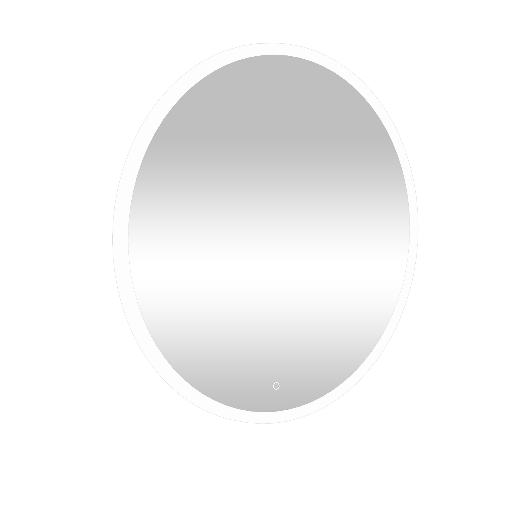 Avenza Frontlit Framed LED Cabinet Illuminated Round Mirror with Demister Pad & Touch Sensor