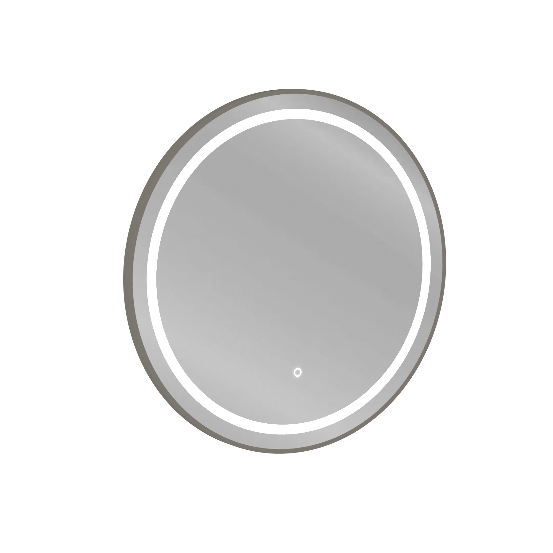 Capri Frontlit LED Illuminated Framed Round Mirror with Demister Pad & Touch Sensor - Multiple Colours & Sizes