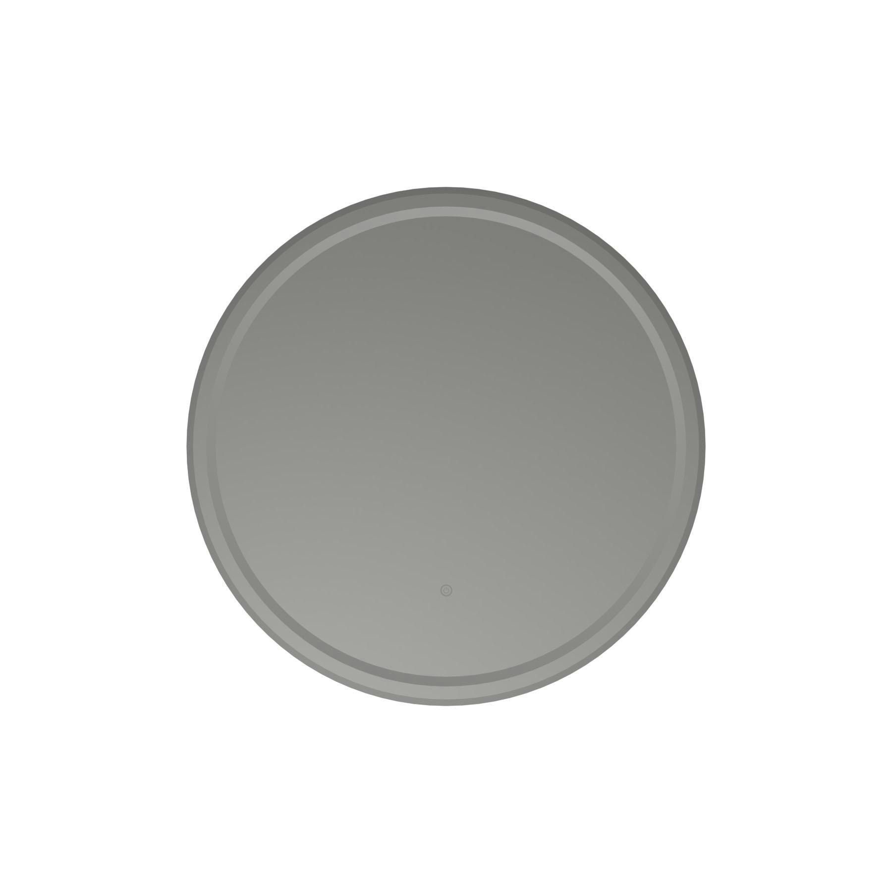 Capri Round Front Lit LED Mirror Chrome Framed with Demister Pad 