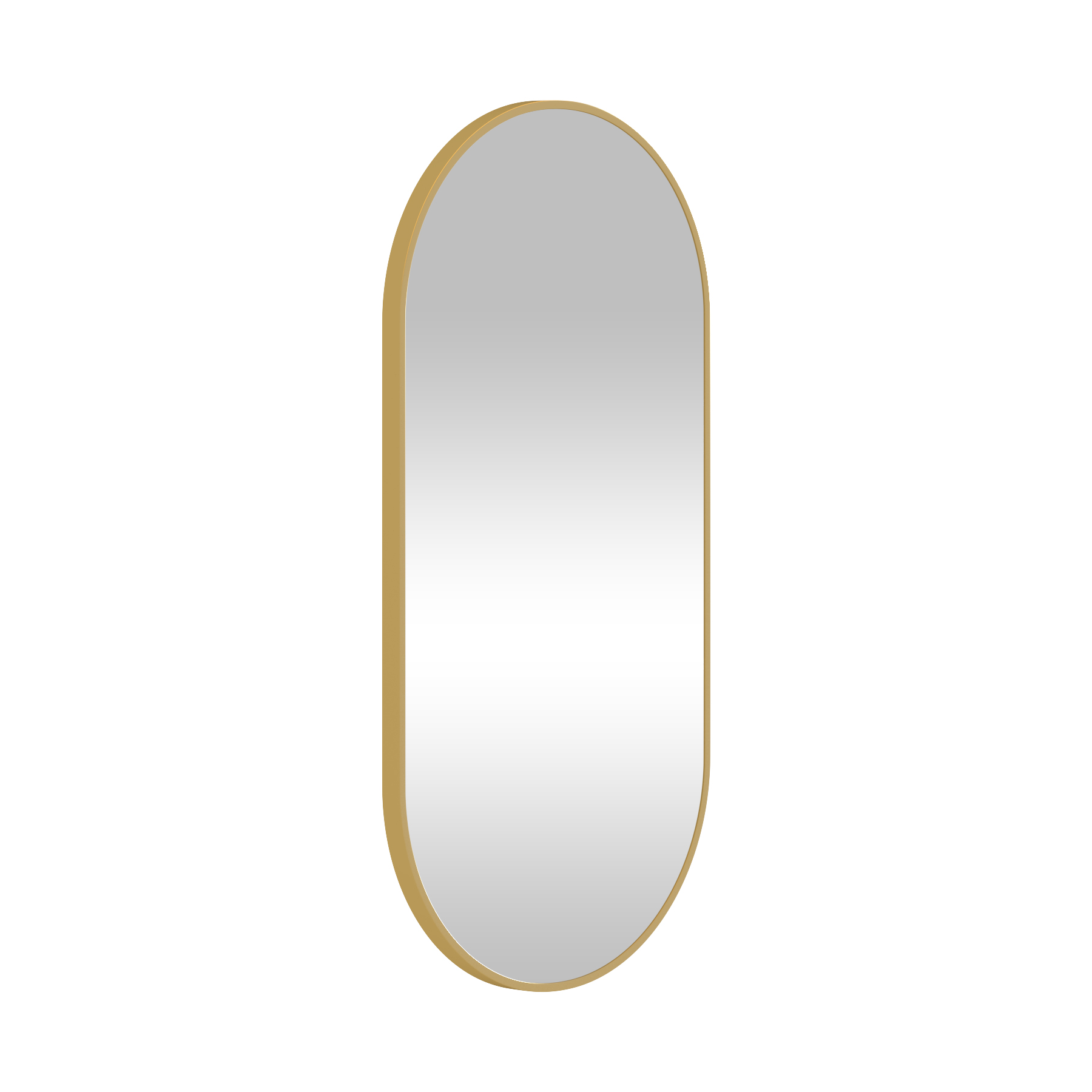 Elmore 900 x 450mm Brushed Brass Aluminum Framed Bathroom Mirror Minimalist Design - Capsule 