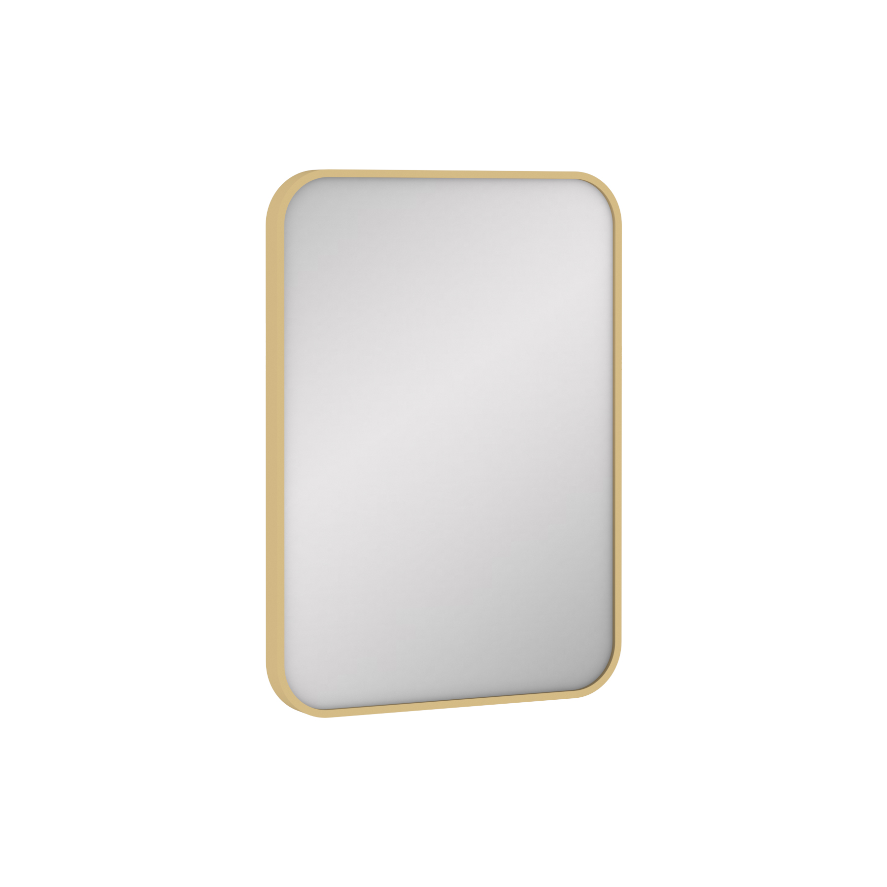 Elmore Brushed Brass Framed Bathroom Mirror Rectangular Minimalist Design
