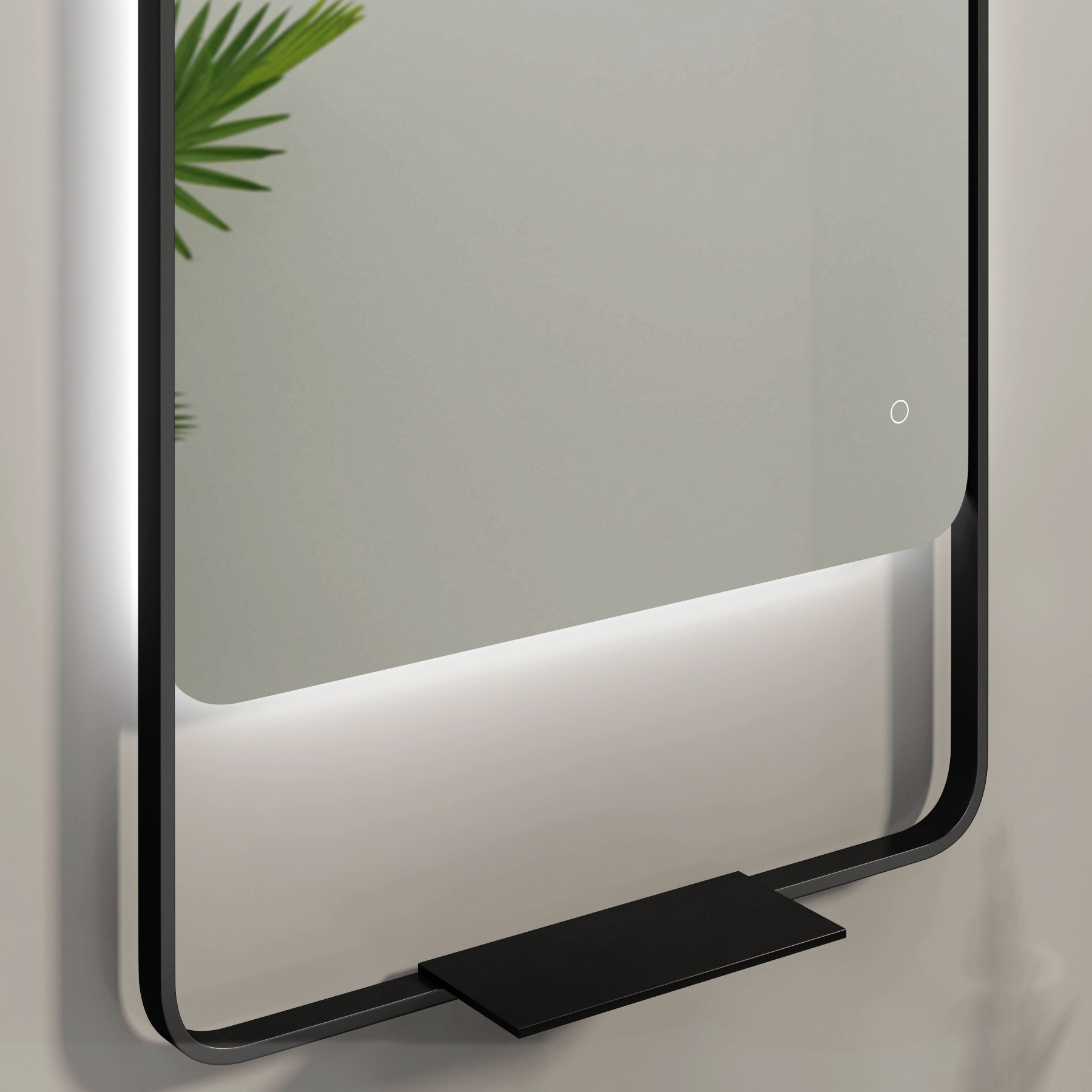 Verona 900 x 460mm Back & Front Lit LED Framed Mirror with Integrated Light Bar, Demister Pad & Touch Sensor - Multiple Colours