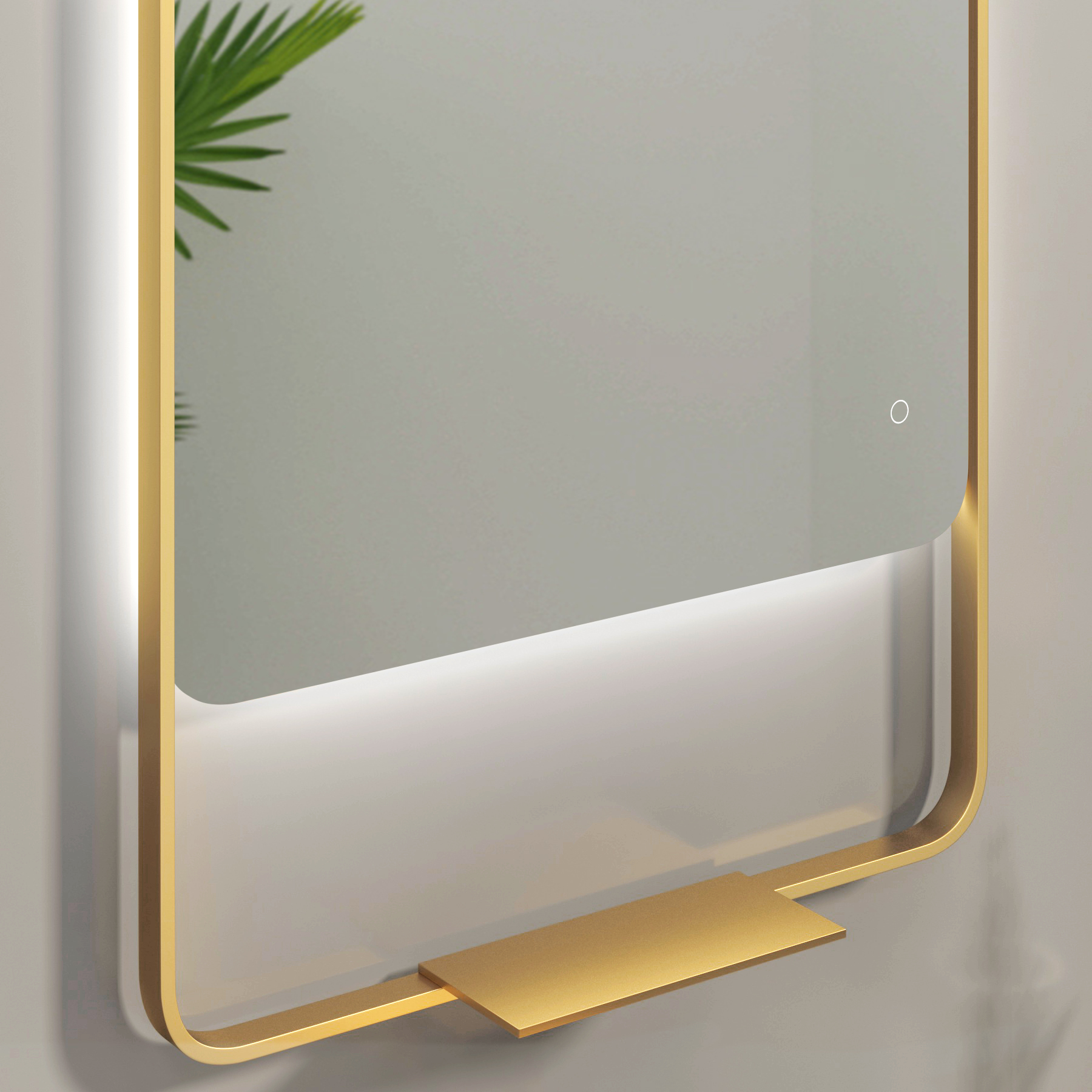 Verona 900 x 460mm Back & Front Lit LED Framed Mirror with Integrated Light Bar, Demister Pad & Touch Sensor - Multiple Colours