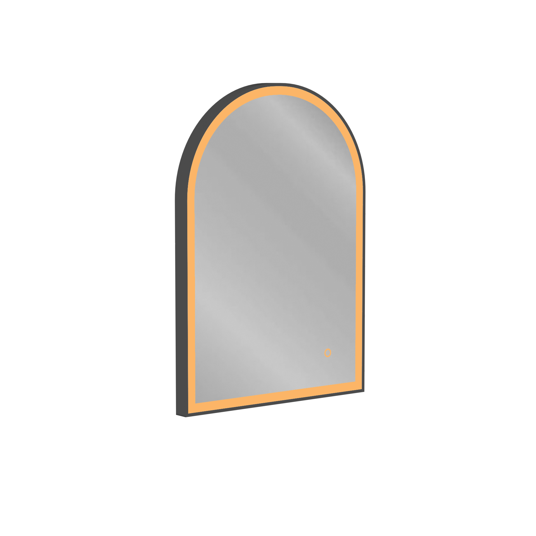 Venice 500 x 700mm Frontlit Arched Framed LED Illuminated Bathroom Mirror with Touch Sensor - Multiple Colours