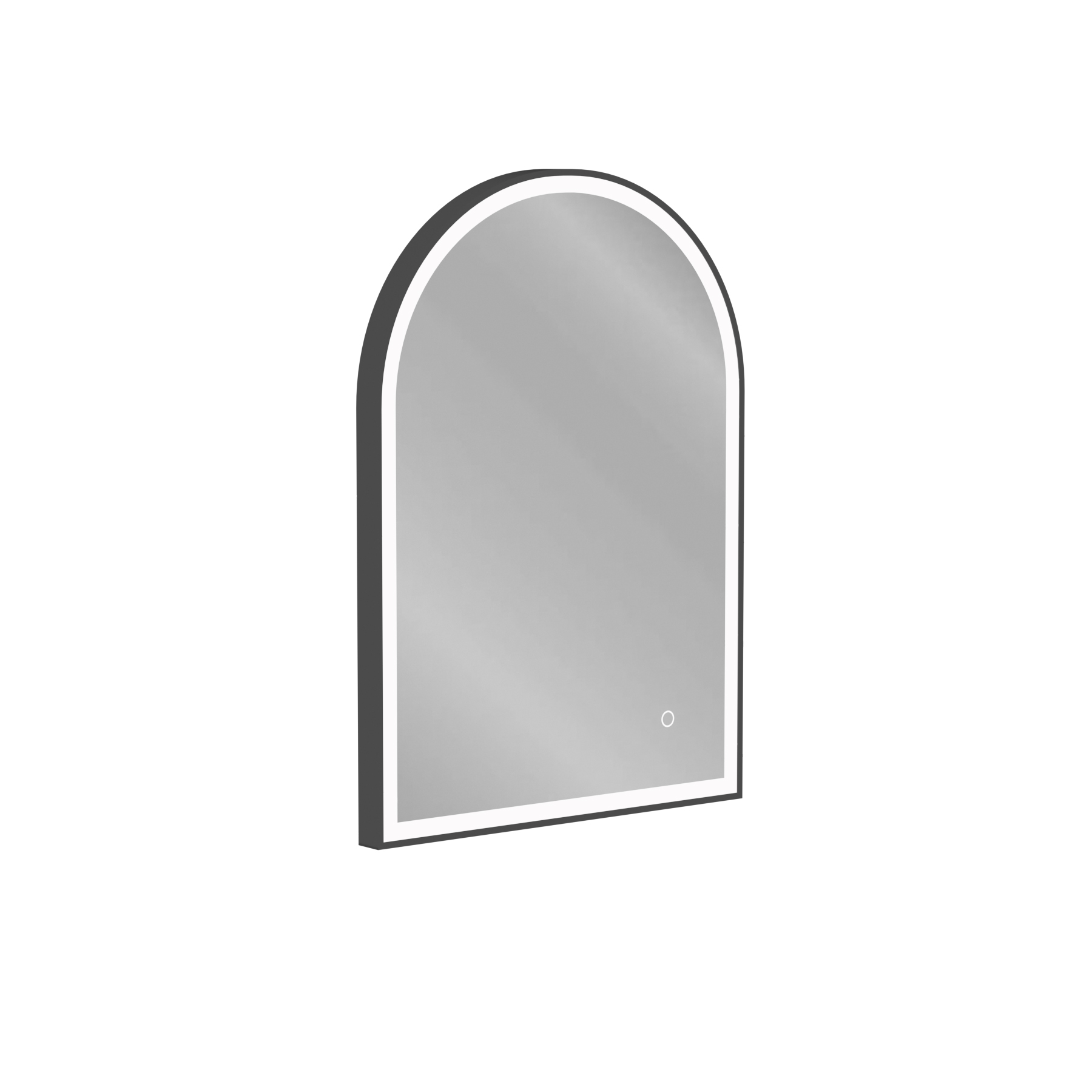Venice 500 x 700mm Frontlit Arched Framed LED Illuminated Bathroom Mirror with Touch Sensor - Multiple Colours