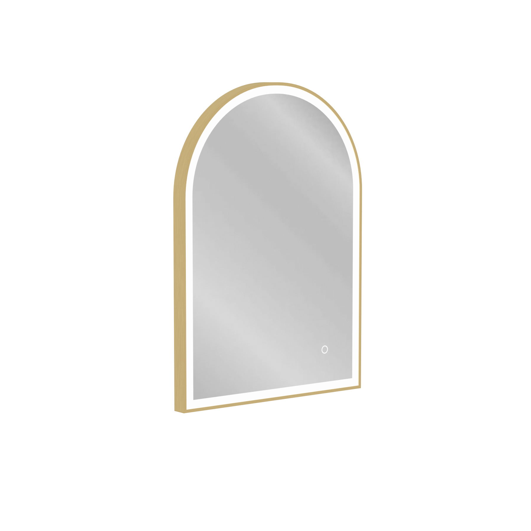 Venice 500 x 700mm Frontlit Arched Framed LED Illuminated Bathroom Mirror with Touch Sensor - Multiple Colours