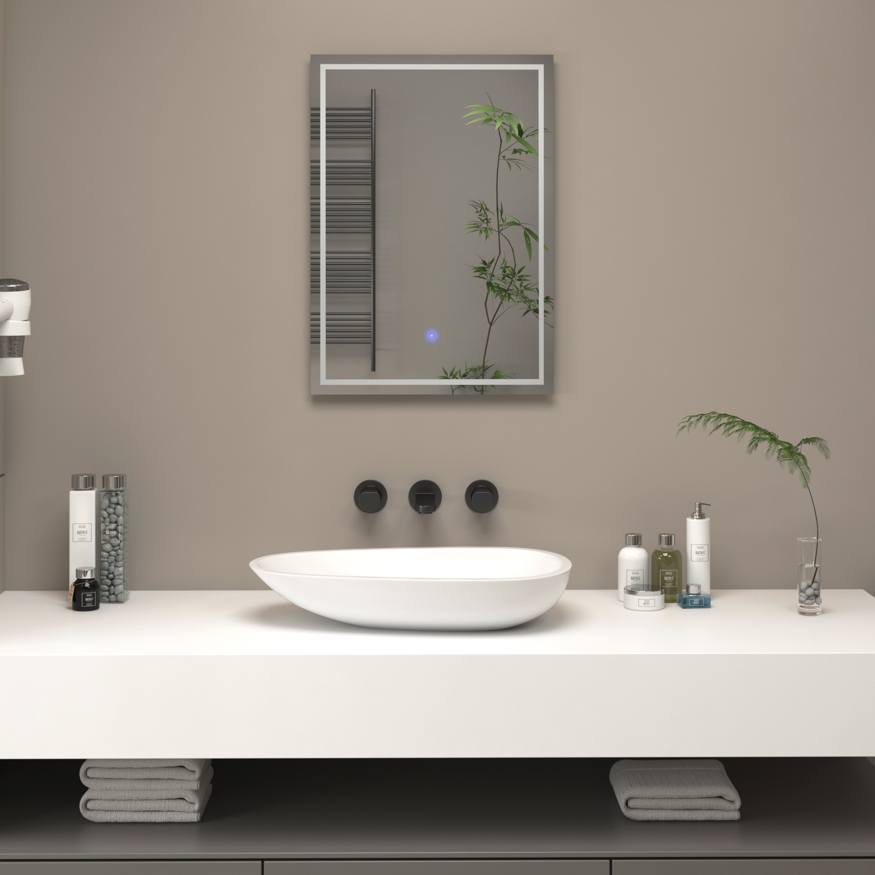 Oslo 500 x 700mm LED Mirror with Touch Sensor & Anti-Fog