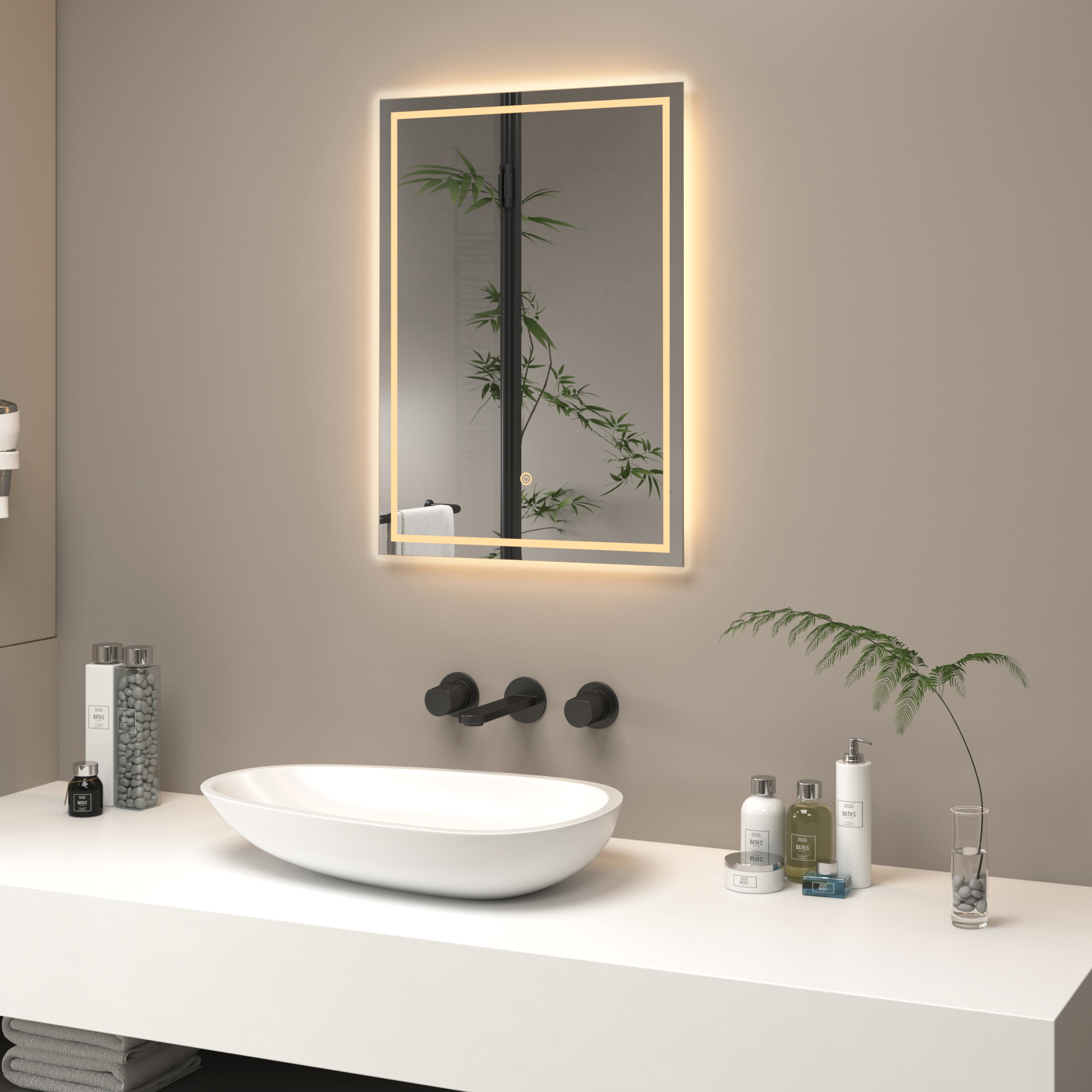 Oslo 500 x 700mm LED Mirror with Touch Sensor & Anti-Fog