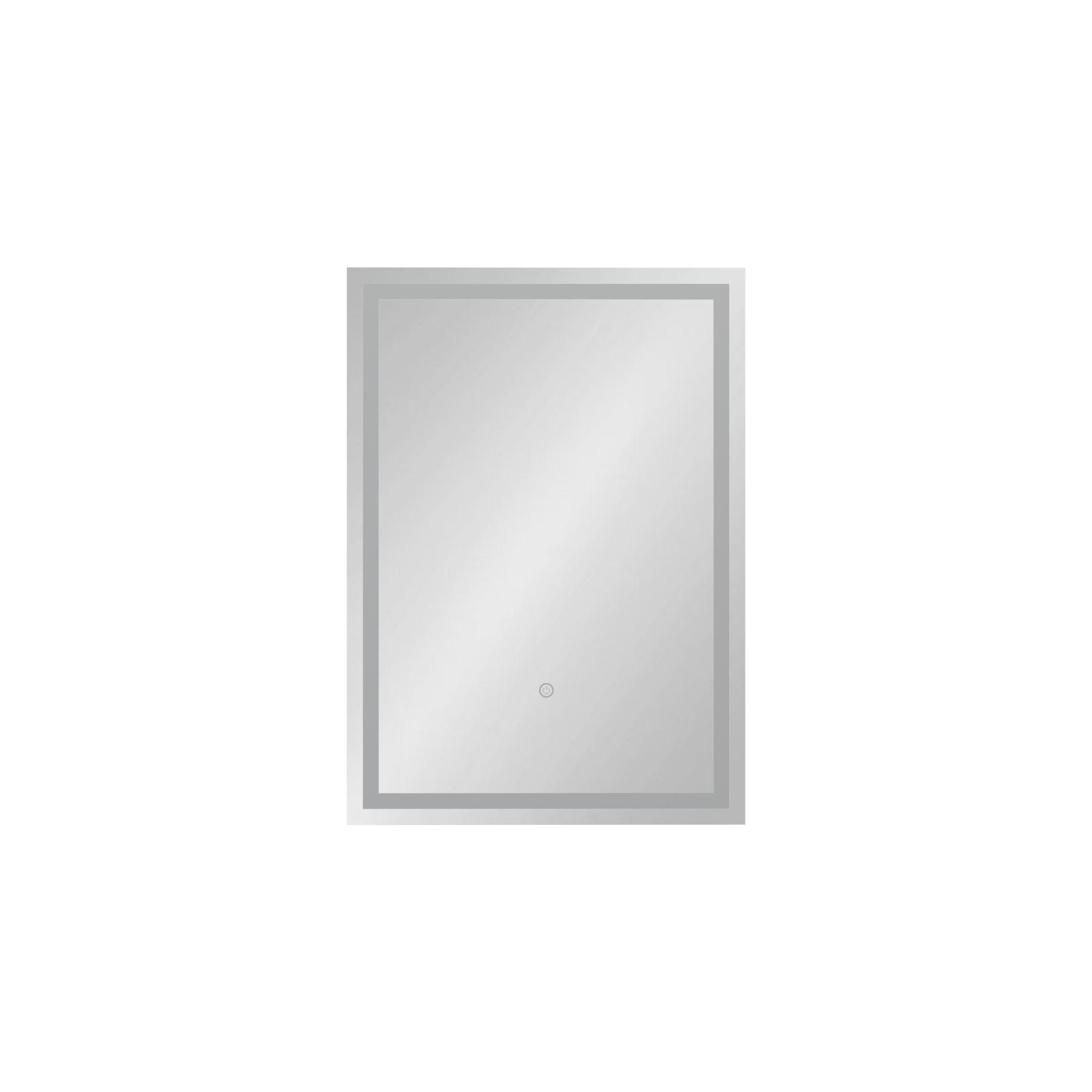 Oslo 500 x 700mm Rectangular LED Illuminated Bathroom Mirror with Anti