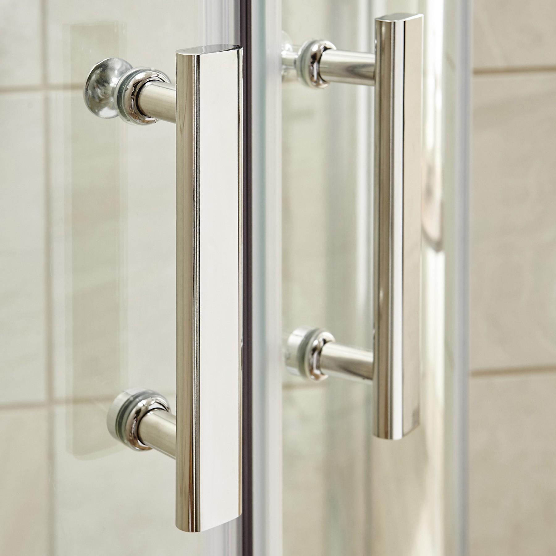 Imperial 1000 x 800mm Offset Quadrant Shower Enclosure + Pearlstone Tray - LR