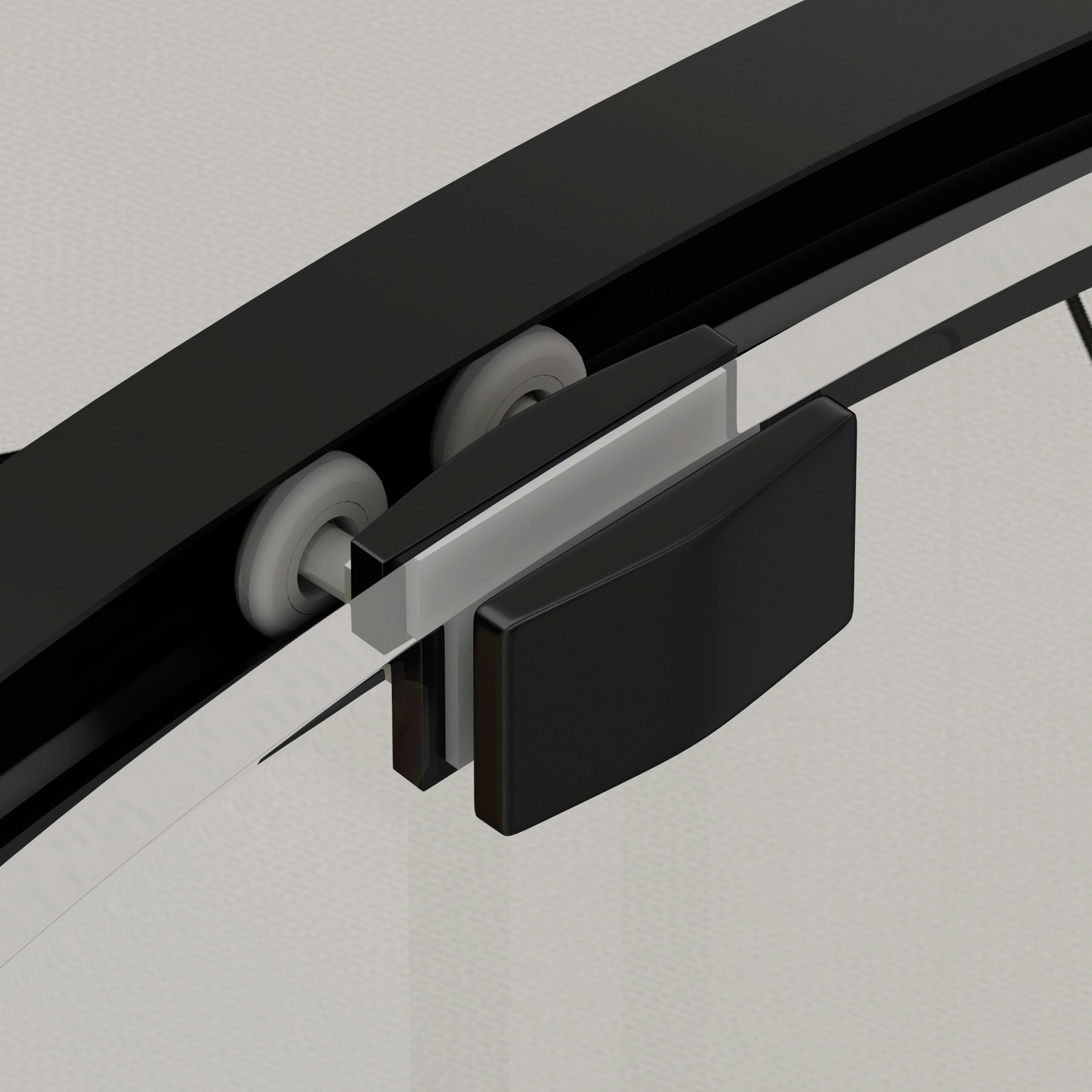 Chelsea 1200 x 800mm Single Door Offset Quadrant Shower Enclosure with Black Stone Tray 8mm Easy Clean Glass, 1950mm Tall - Matt Black