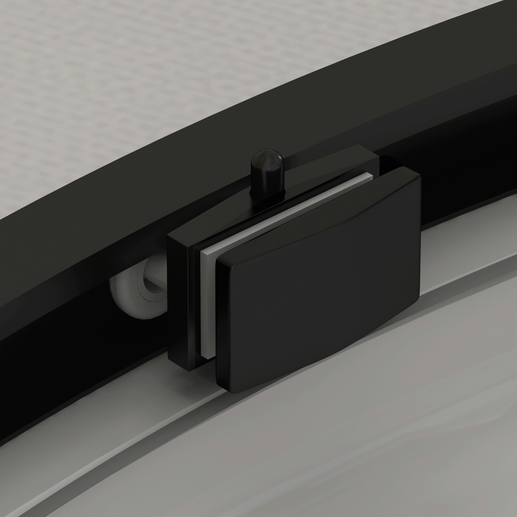 Chelsea 1200 x 800mm Single Door Offset Quadrant Shower Enclosure with White Stone Tray 8mm Easy Clean Glass, 1950mm Tall - Matt Black