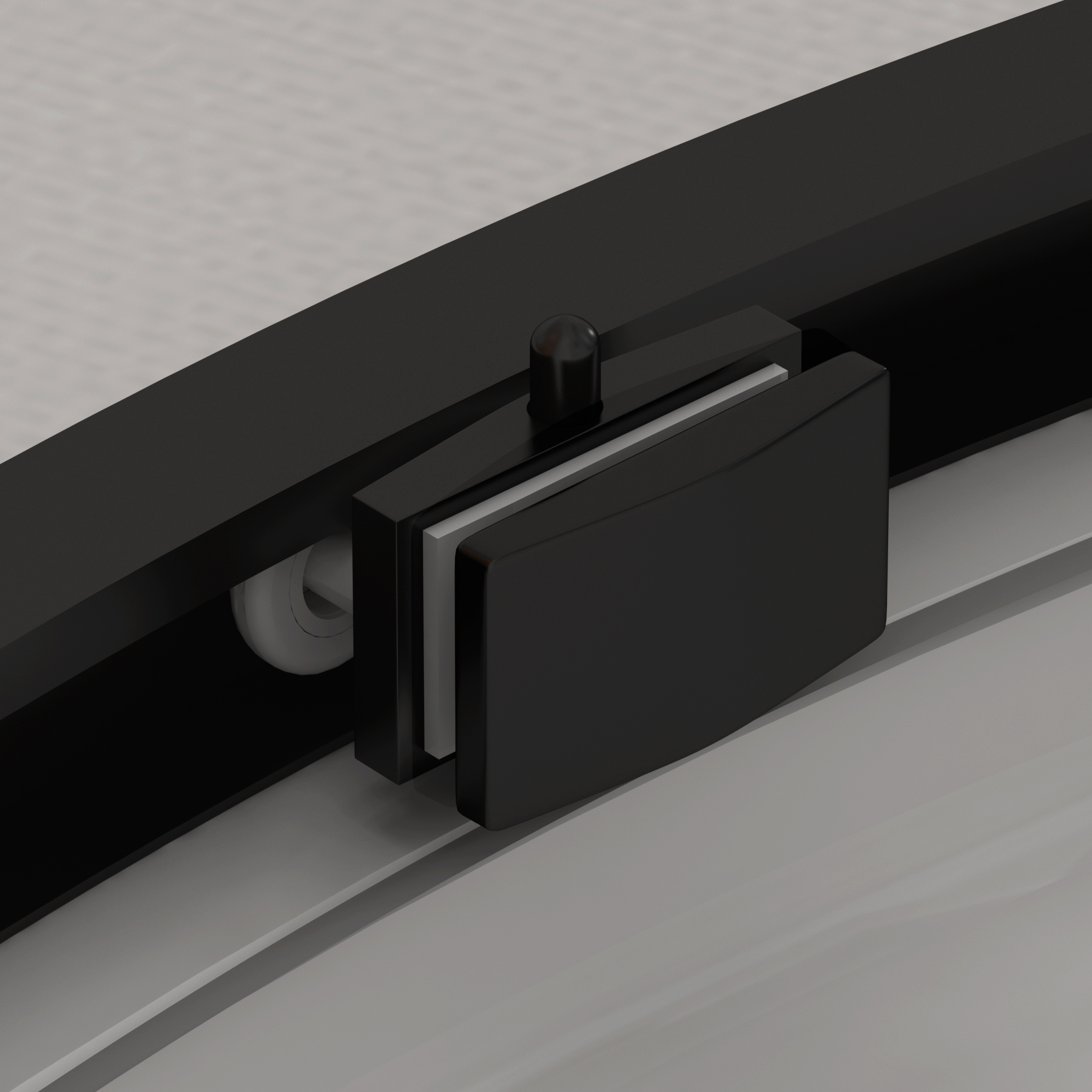 Chelsea Single Door Offset Quadrant Shower Enclosure 8mm Easy Clean Glass, 1950mm Tall - Matt Black