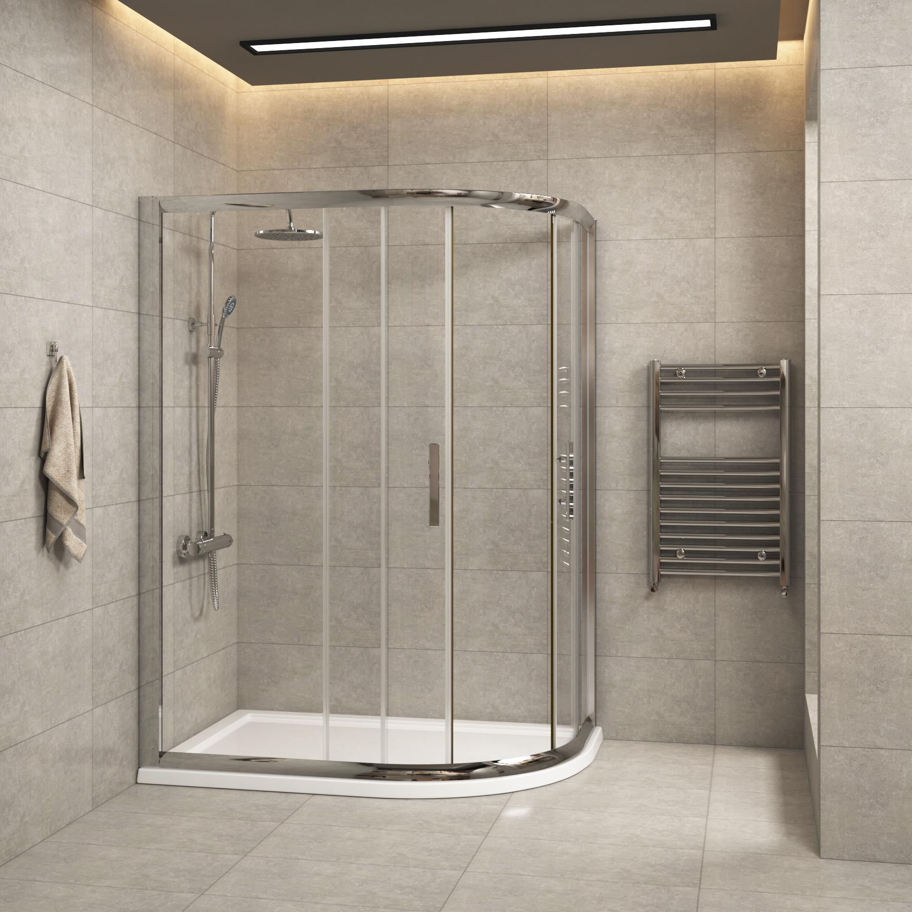 Right Hand Offset Quadrant Shower Enclosure