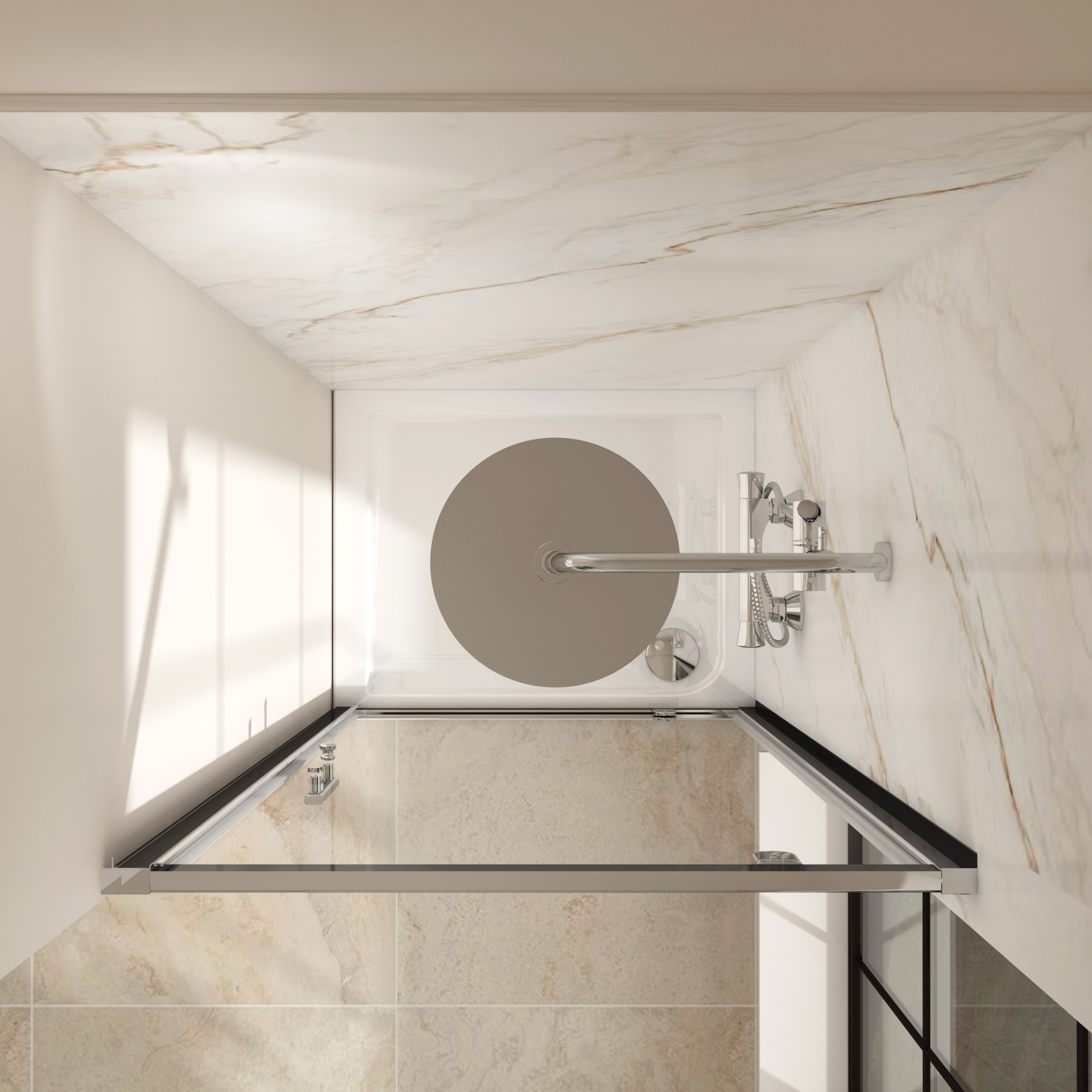 Cube 6mm Pivot Shower Doors - Various Sizes