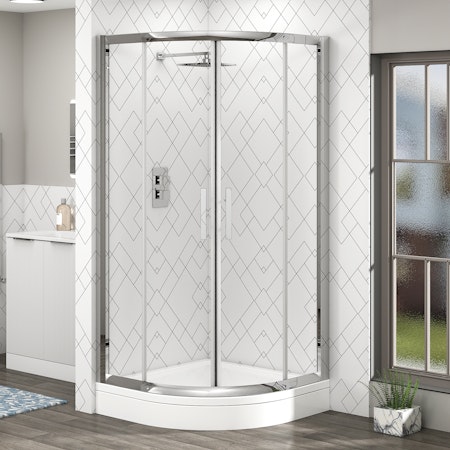 Imperial 700mm Quadrant Shower Enclosure with High Tray - 6mm Double Door
