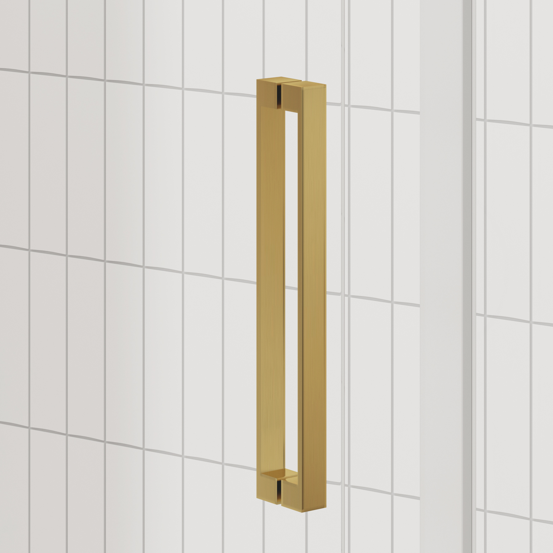 Chelsea Single Door Quadrant Shower Enclosure 8mm Easy Clean Glass, 1950mm Tall - Brushed Brass