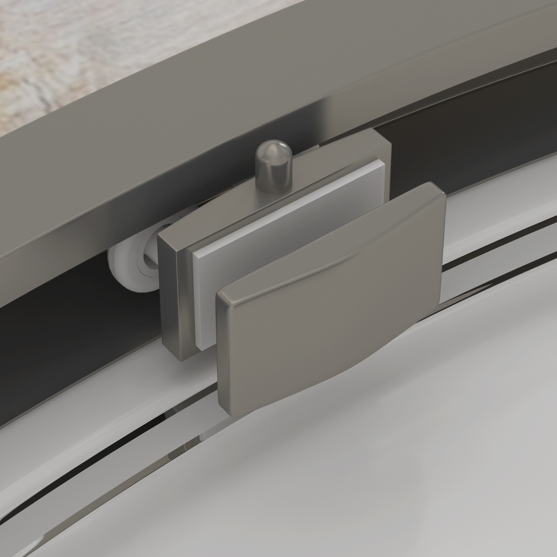 Chelsea Single Door Quadrant Shower Enclosure 8mm Easy Clean Glass, 1950mm Tall - Gun Metal Grey