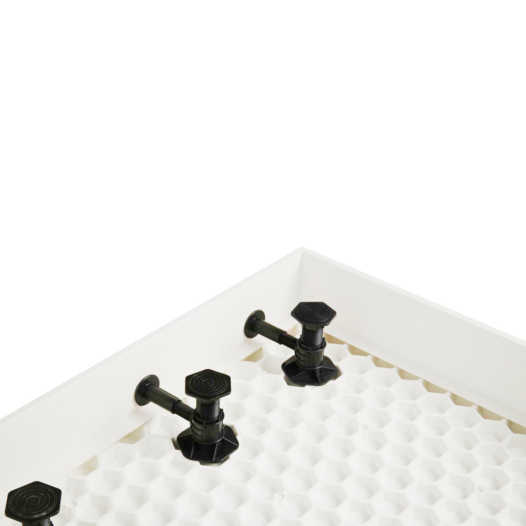 Apex Quadrant Stone Shower Tray with Riser Kit