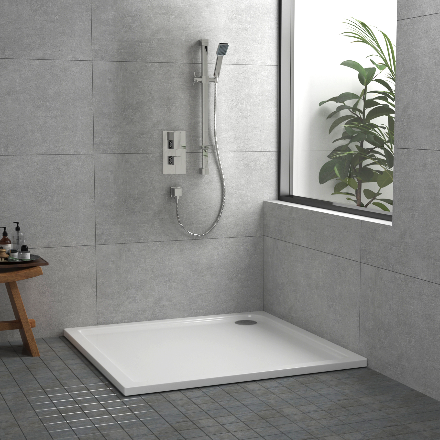 Apex Square Stone Shower Tray
