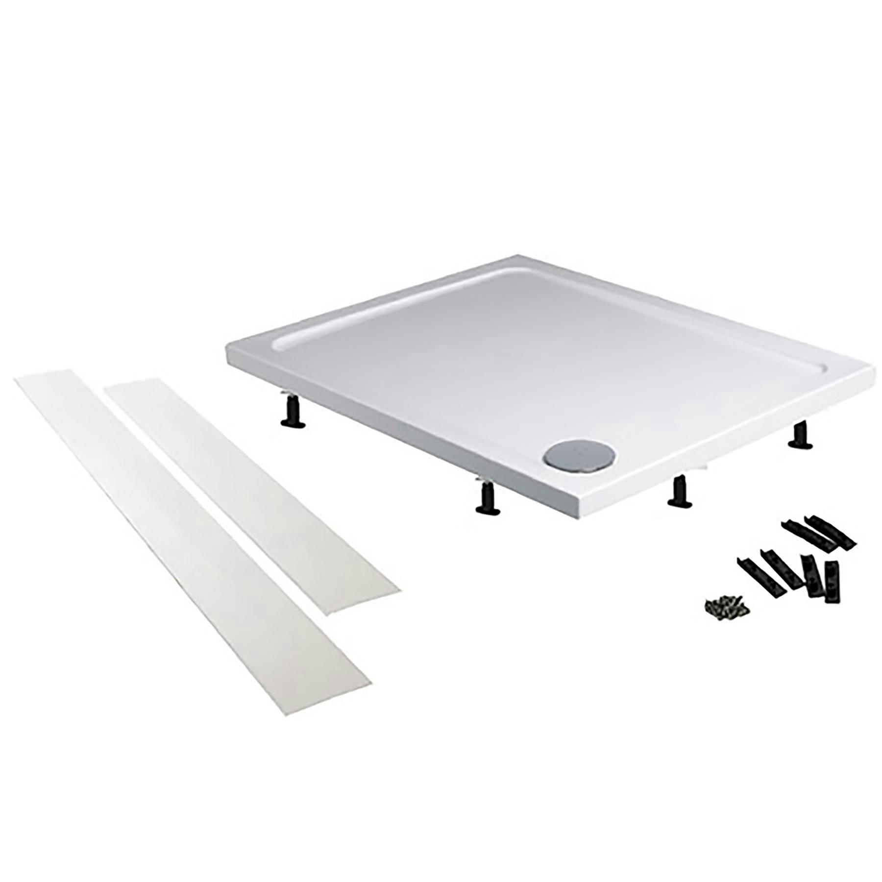 Hudson Reed Square Pearlstone Shower Tray for Shower Enclosures with