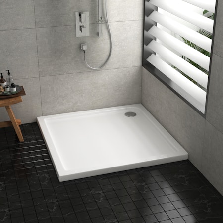 Hudson Reed Square Pearlstone Shower Tray - Various Sizes